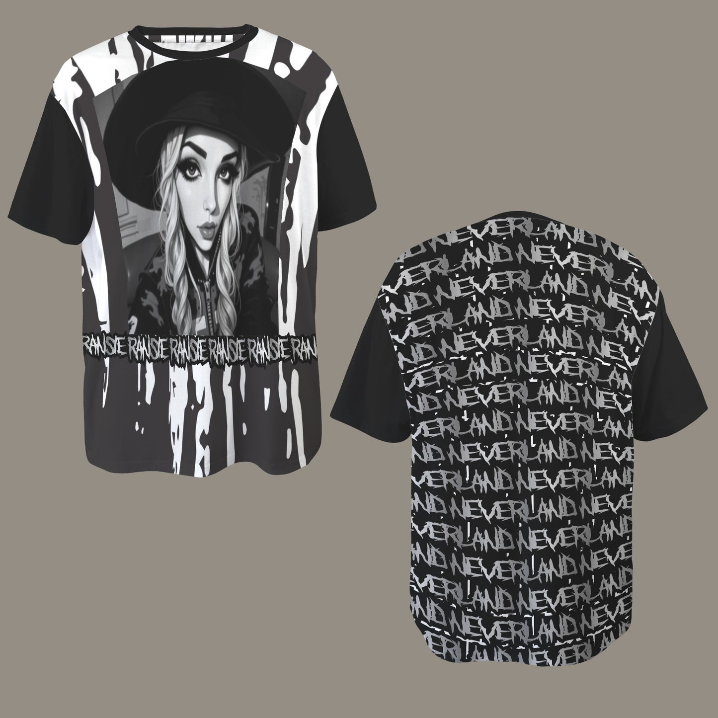 RANSIE CARTOON B/W T-SHIRT