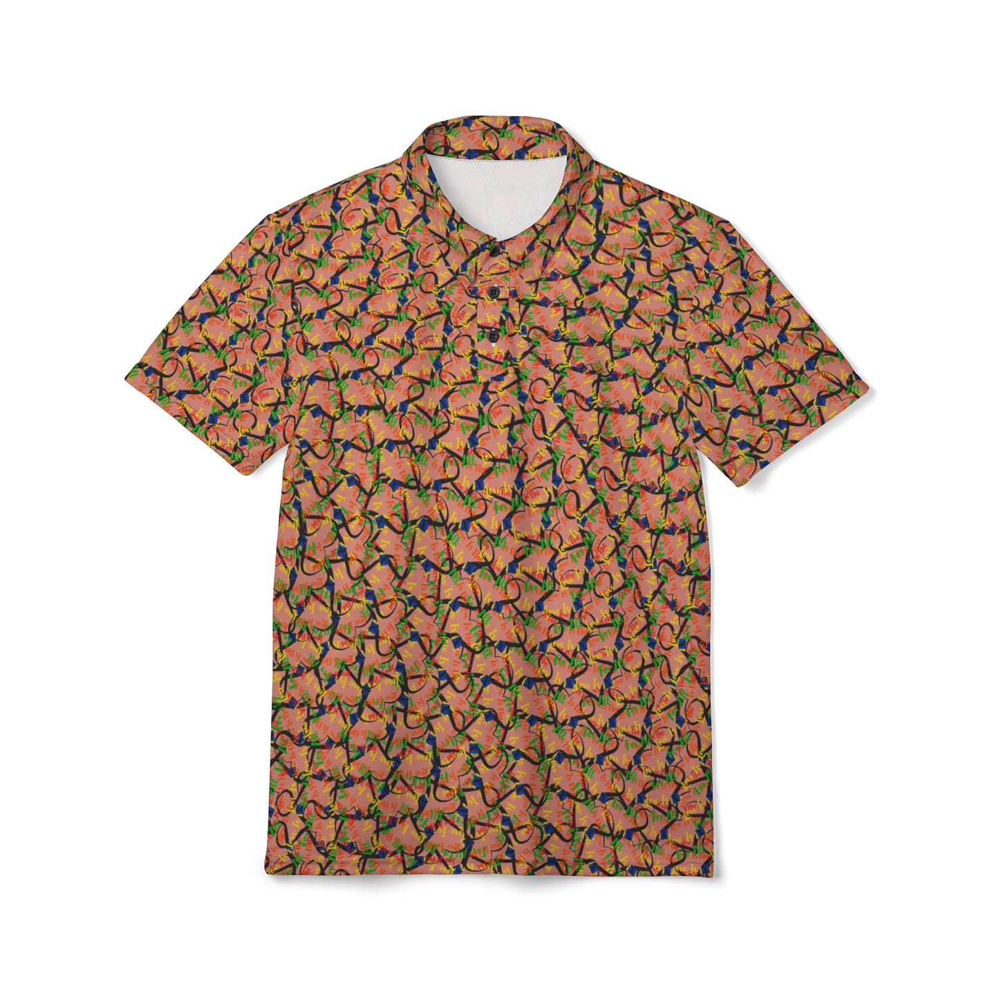 LINFA Chaos Unisex Polo Shirt Salmon
