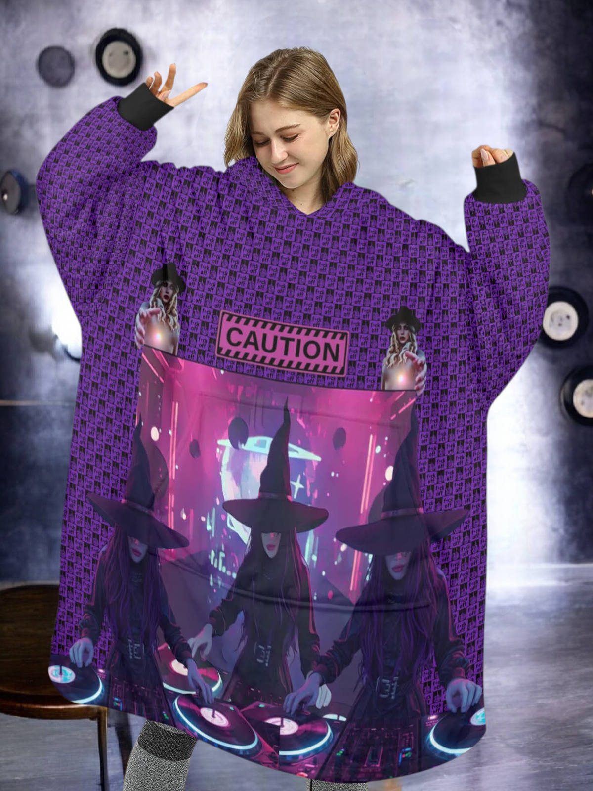 Ransie in Neverland Wearable Hoodie Cover Purple