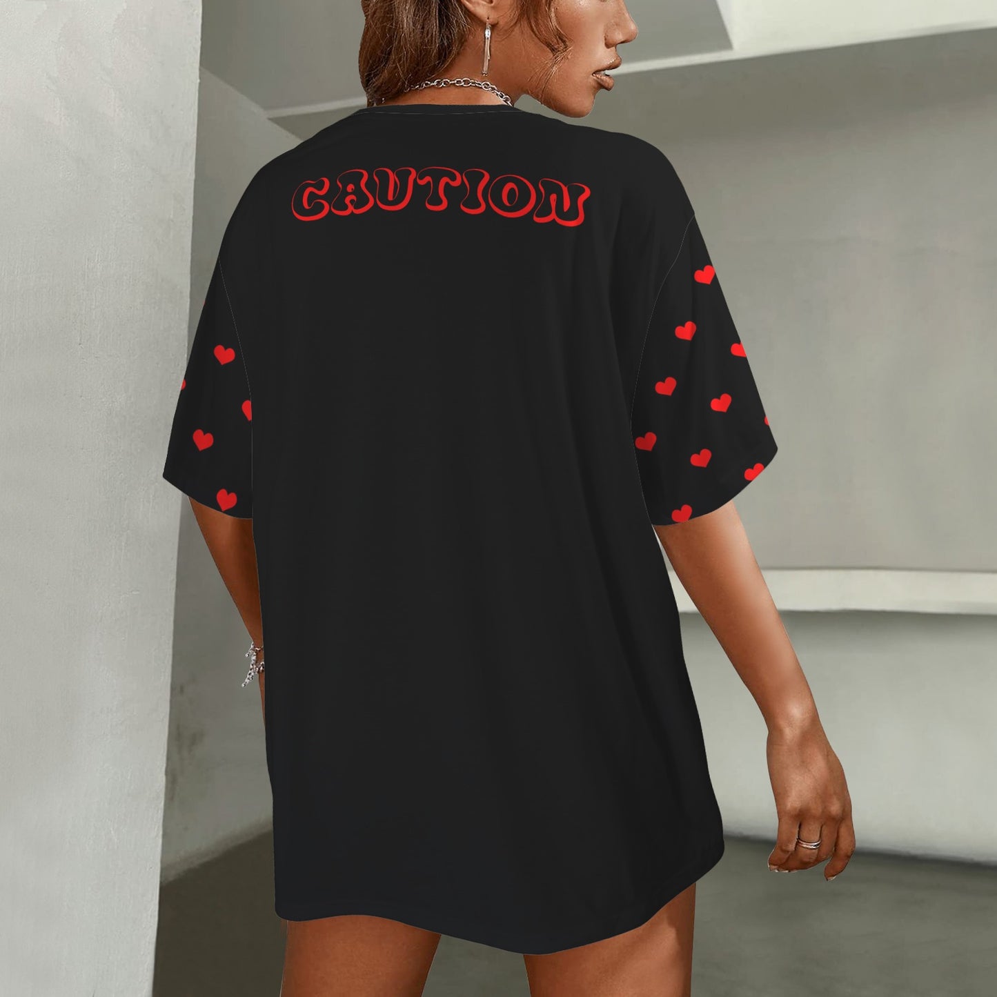 RANSIE CARTOON CAUTION T-SHIRT - Caution Pose 2