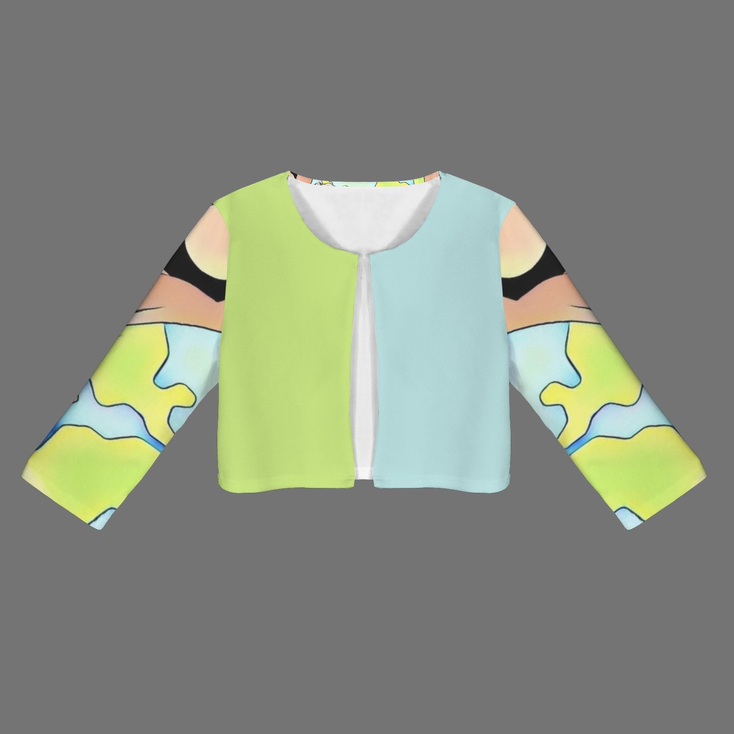 Humans Scare MeCropped Jacket