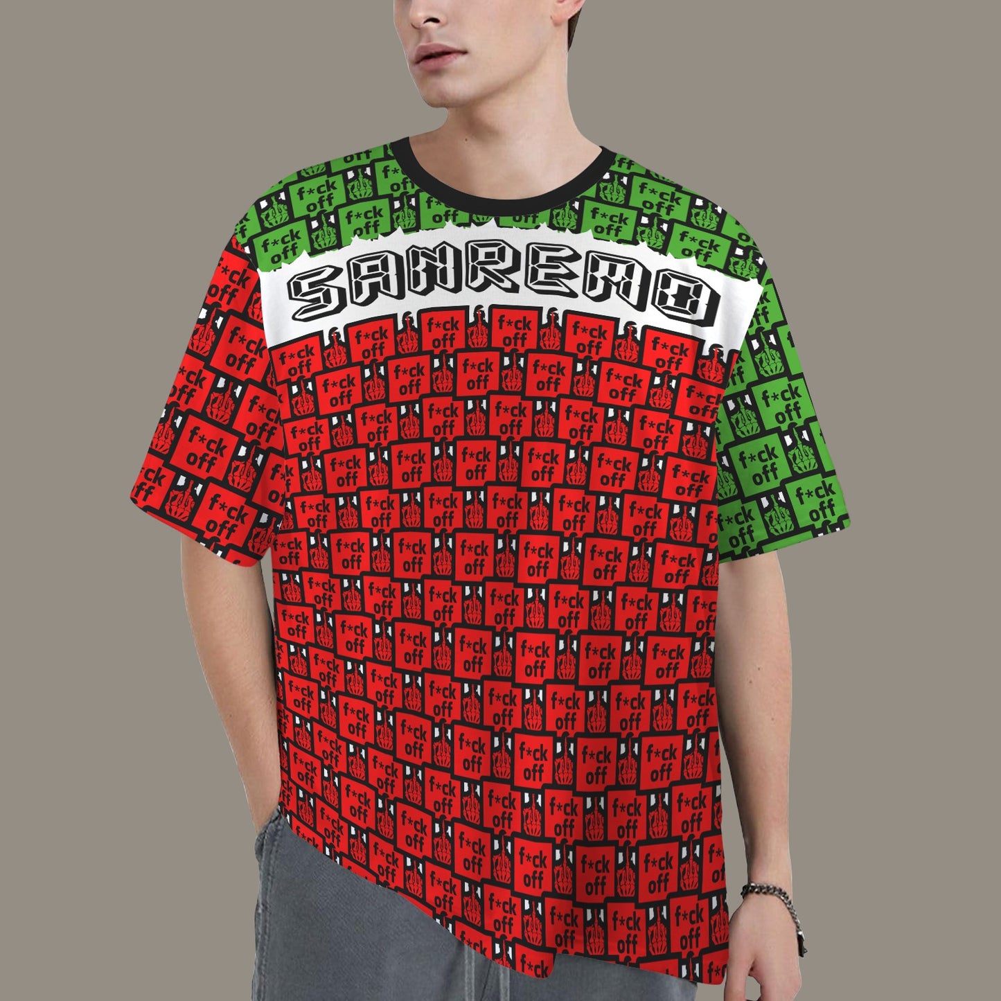 FUCK OFF SANREMO T-SHIRT BLACK