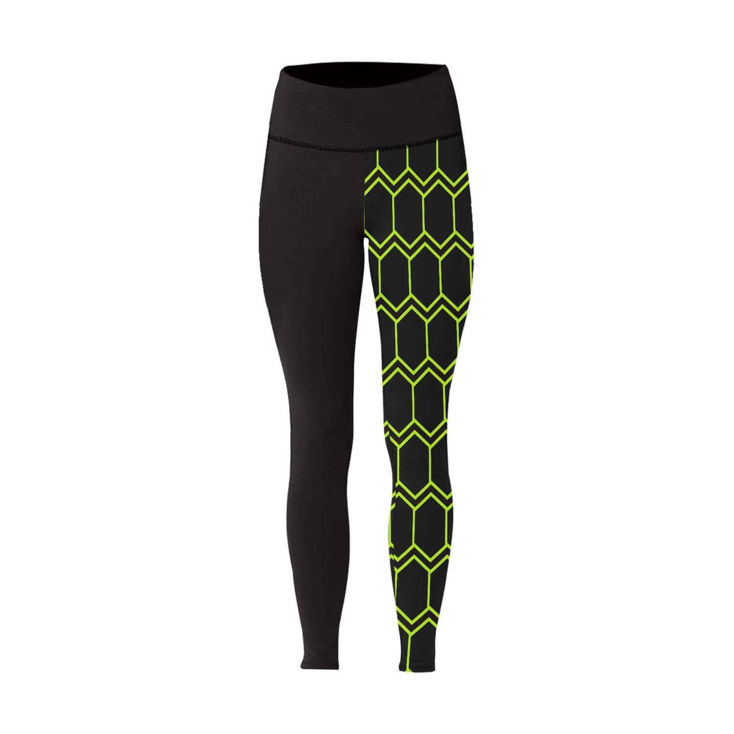 Black Wall leggings - Bright Green