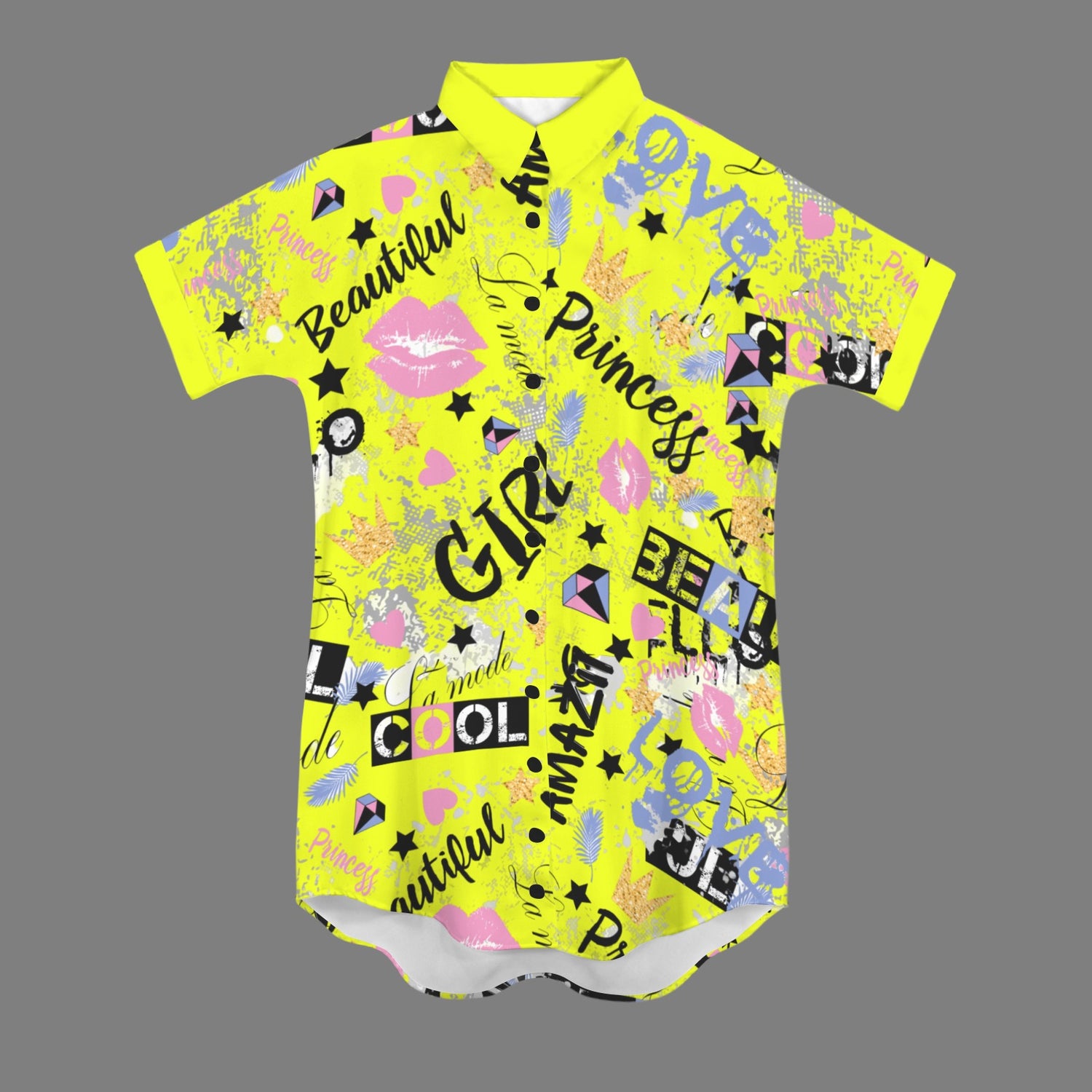 Feel Amazing T-Shirt Dress Yellow