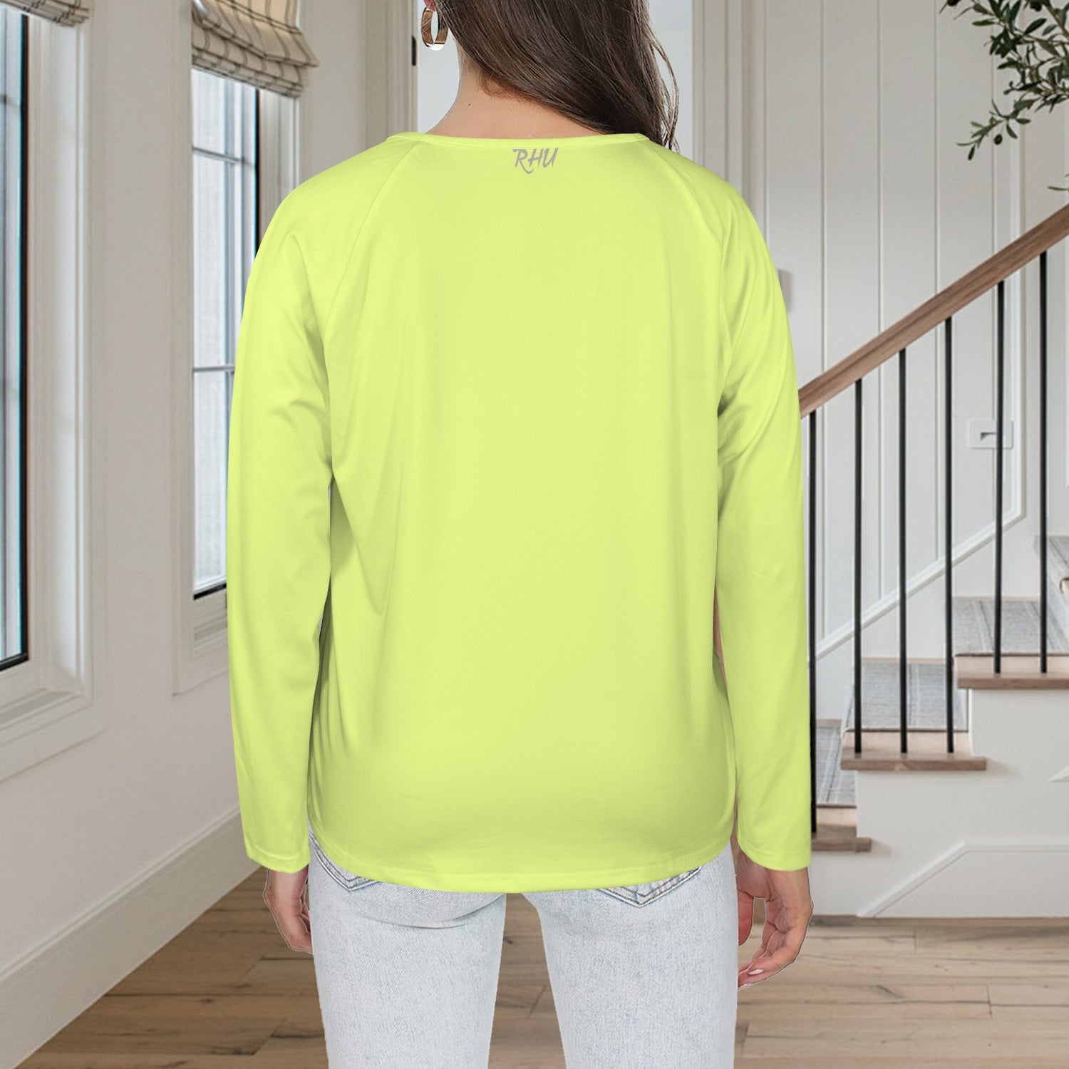 LINFA Little Hearts Long Sleeve Shirt Button Black