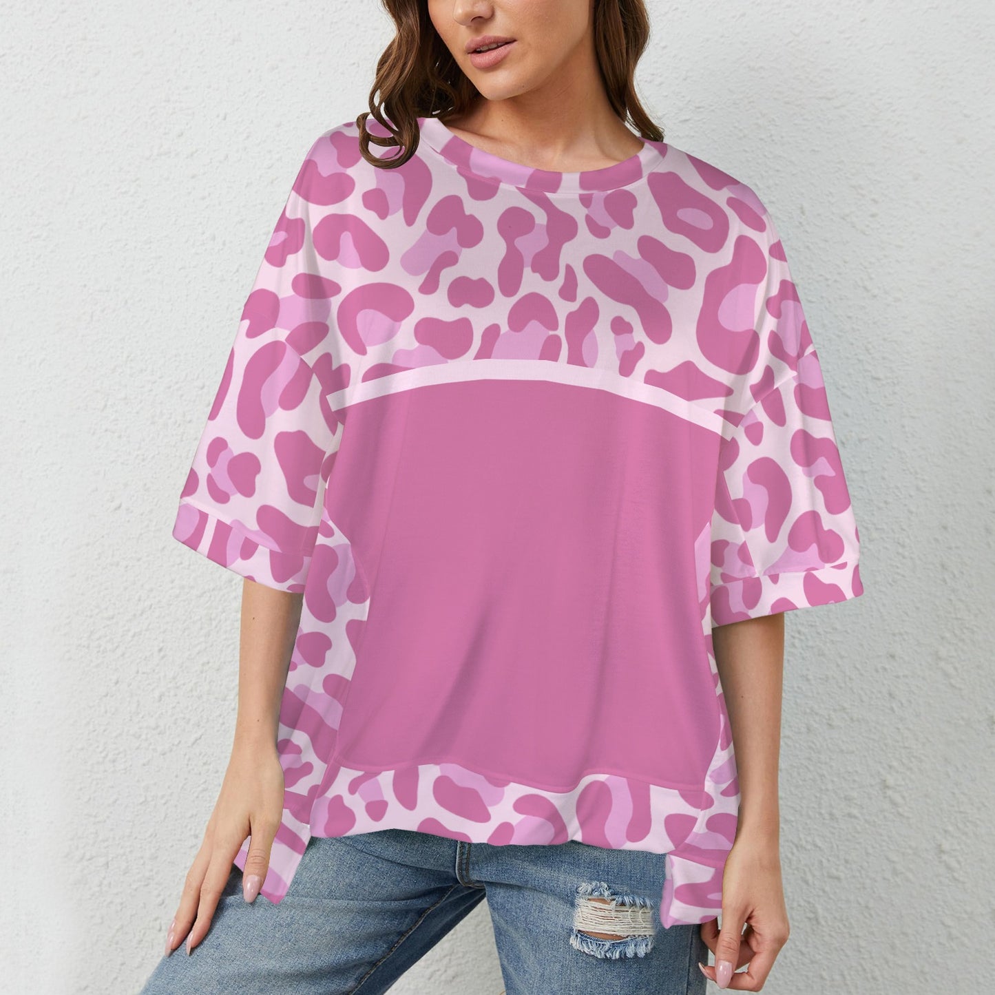 Maglia mamma Leopard Pink Light Mauve
