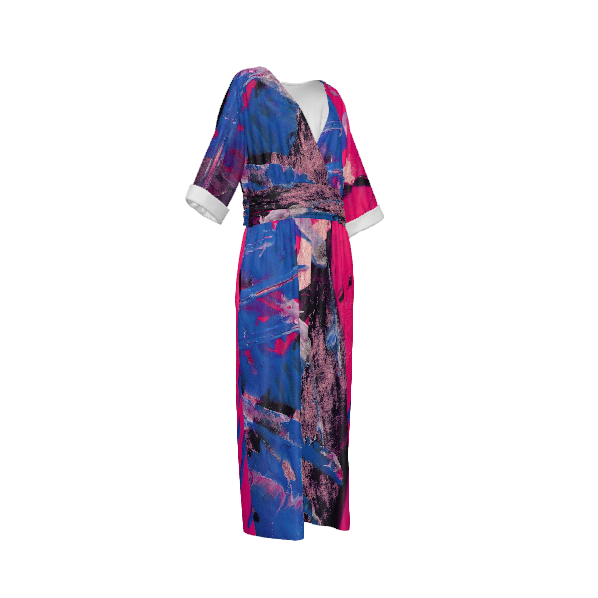 Custom Women's V-Neck Waist-Tied Jumpsuit Set