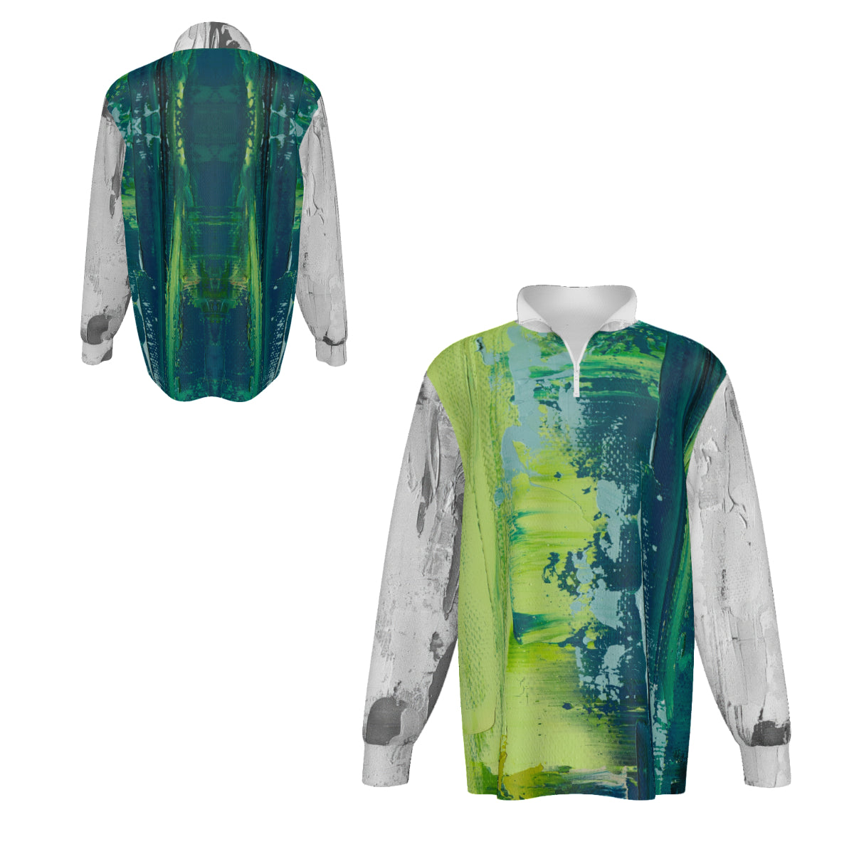 Custom Adult stand-up collar long-sleeved POLO shirt