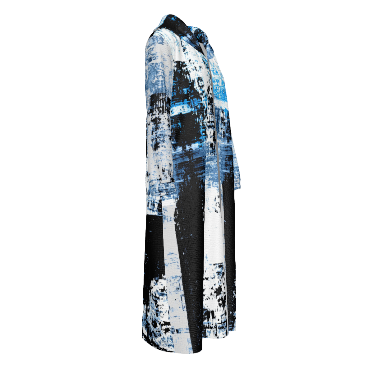 Custom Women's Velvet Zipper Maxi Dress with pockets