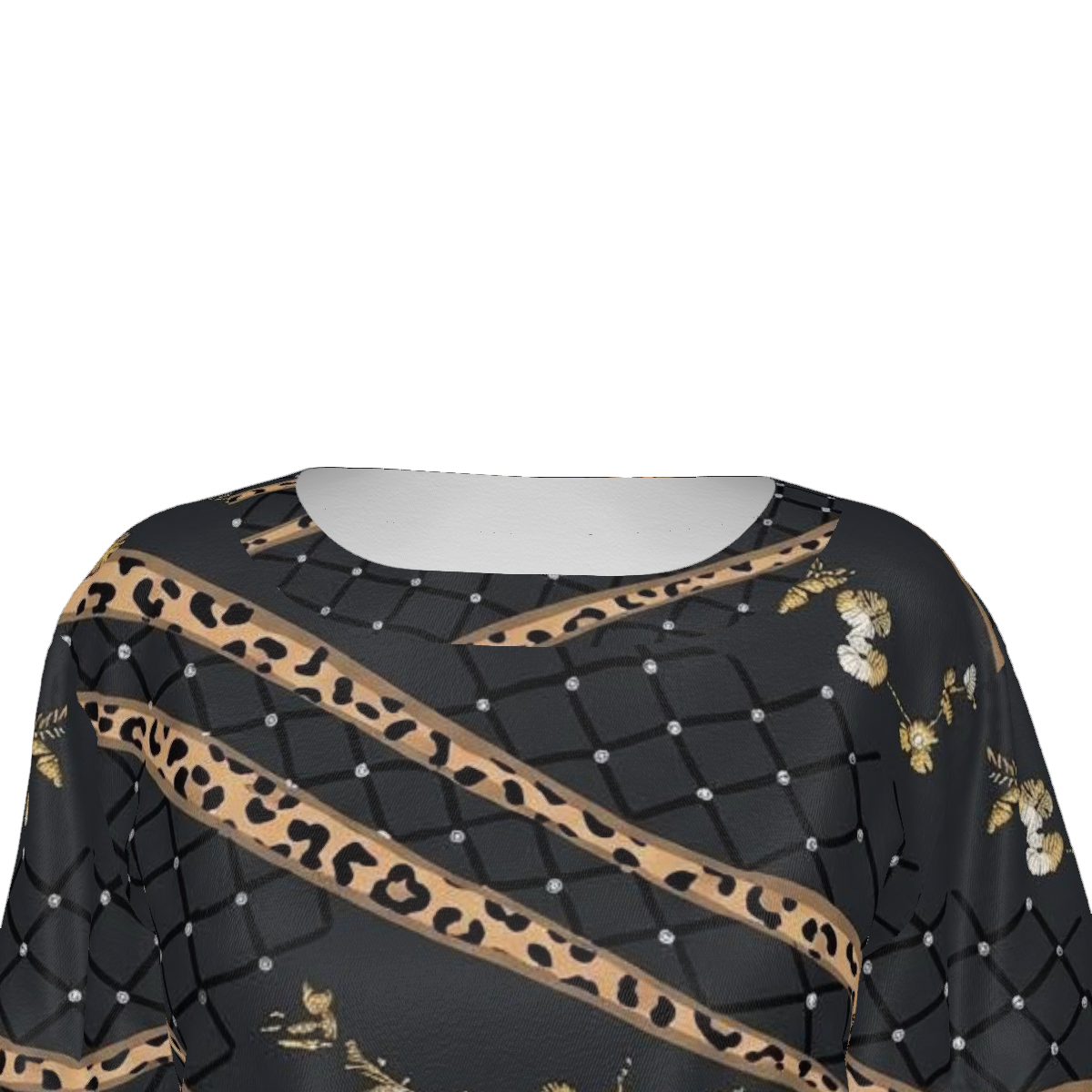 Custom Women's Round Neck Dropped Shoulder Shirred Long Sleeve Top