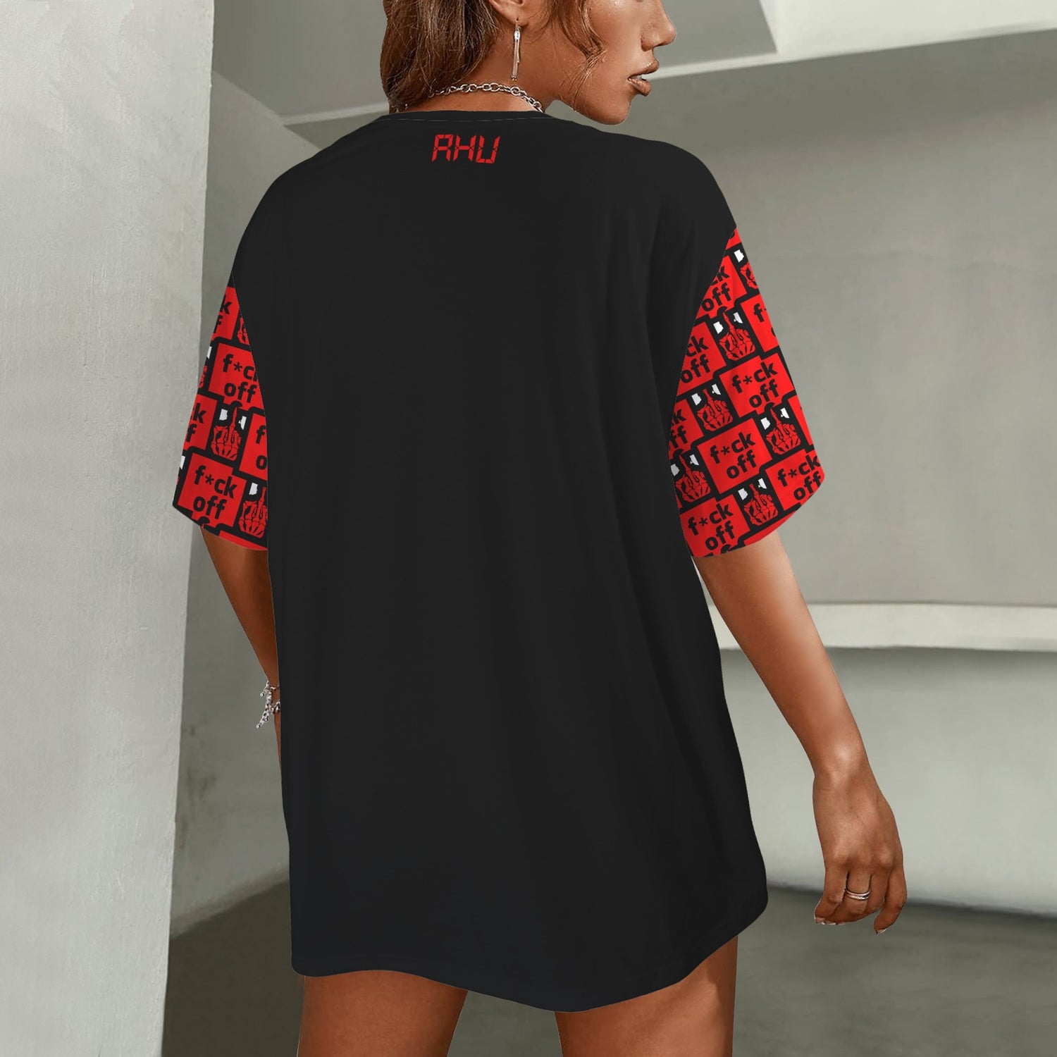 FUCK OFF SANREMO BARCODE BLACK T-SHIRT