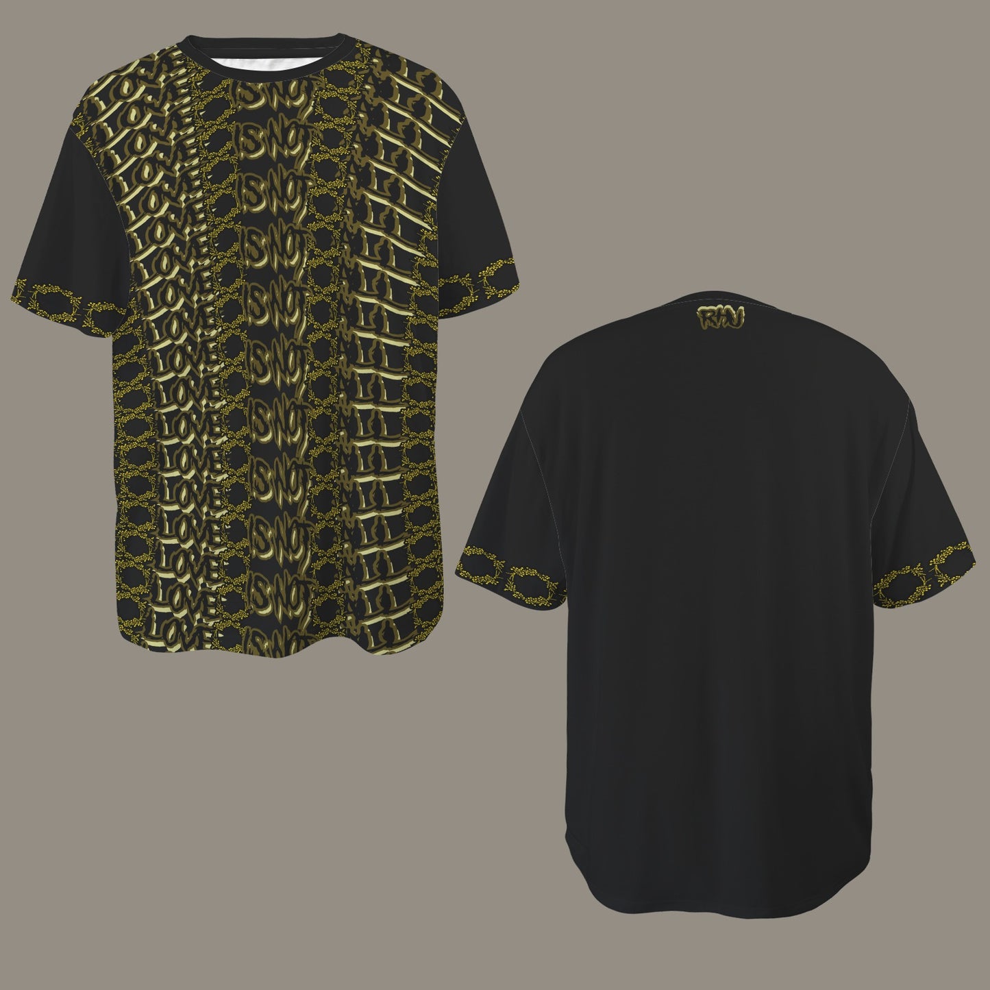 LINFA T-SHIRT BROWN BLACK