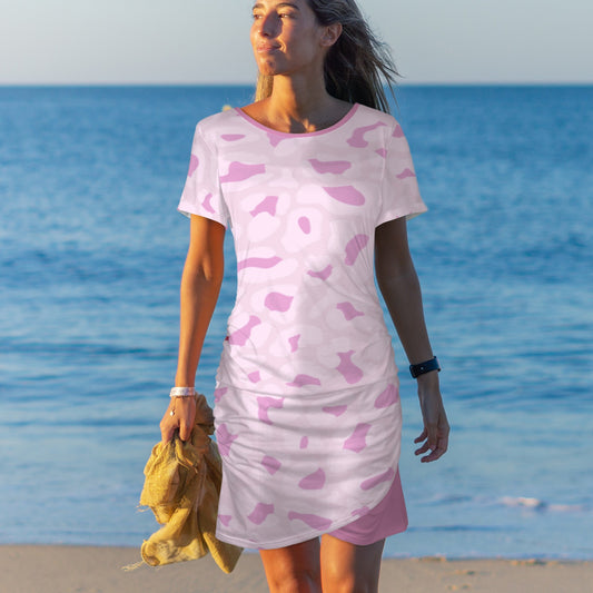 Light Pink Leopard Bodycon Dress