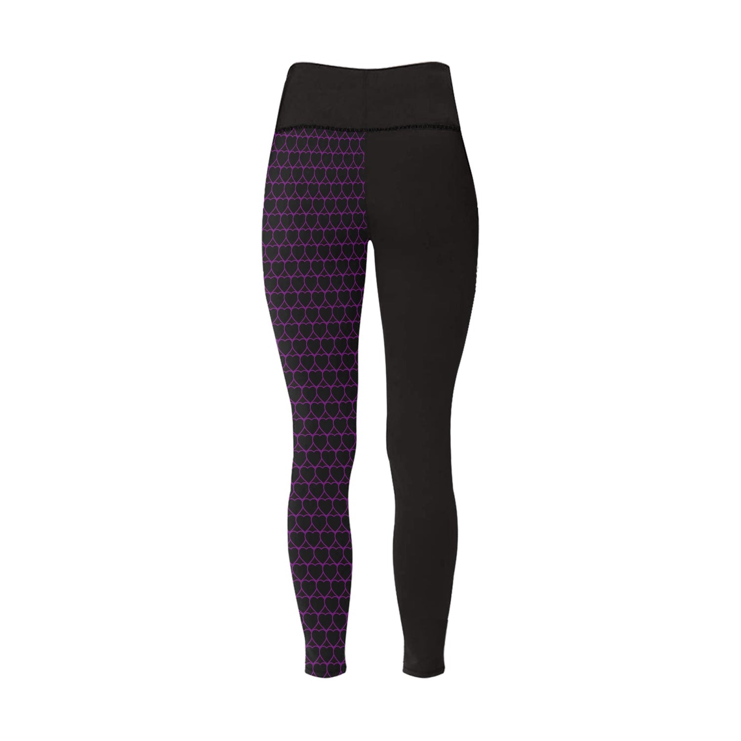 Hearts Purple Wall leggings