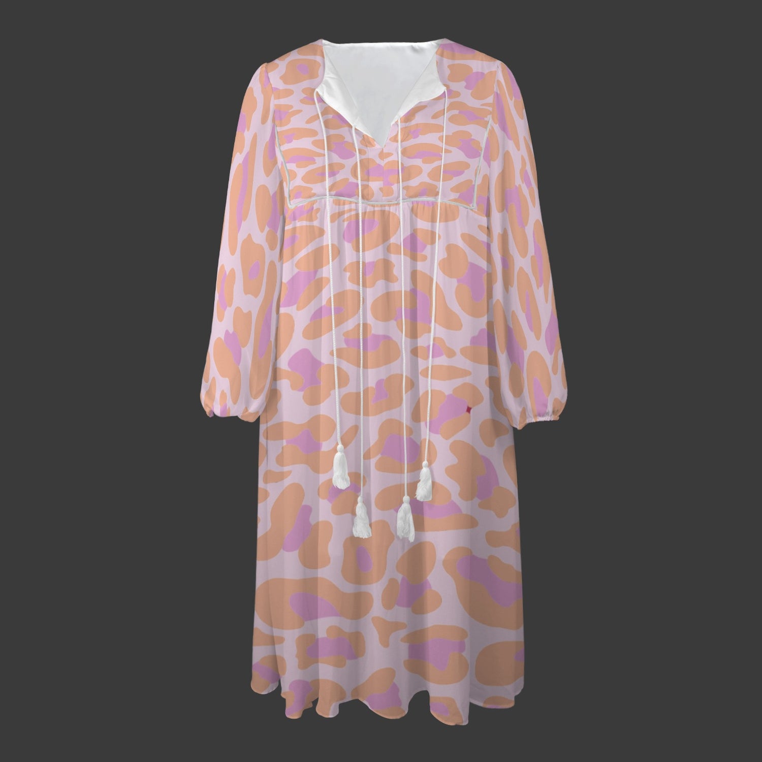 Sunset Leopard Long Dress
