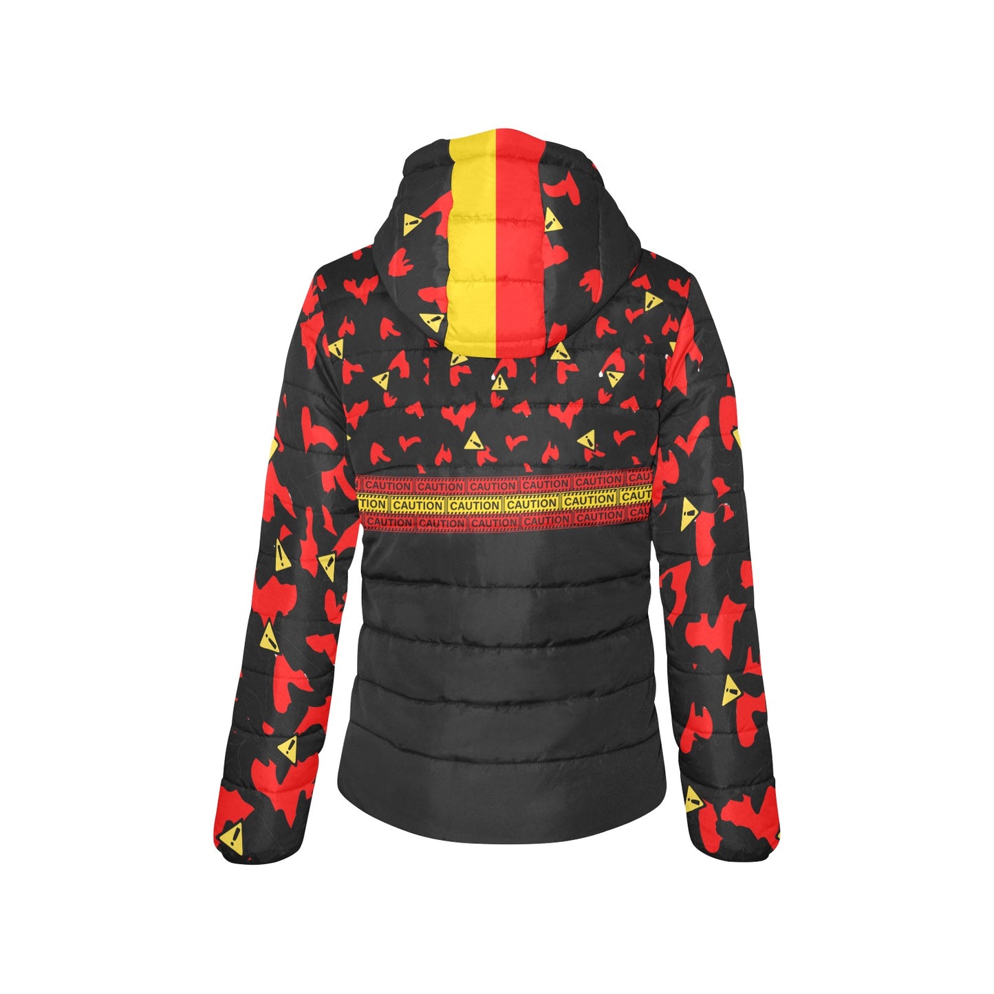 Caution Padded Jacket- Hearts and Signs OK