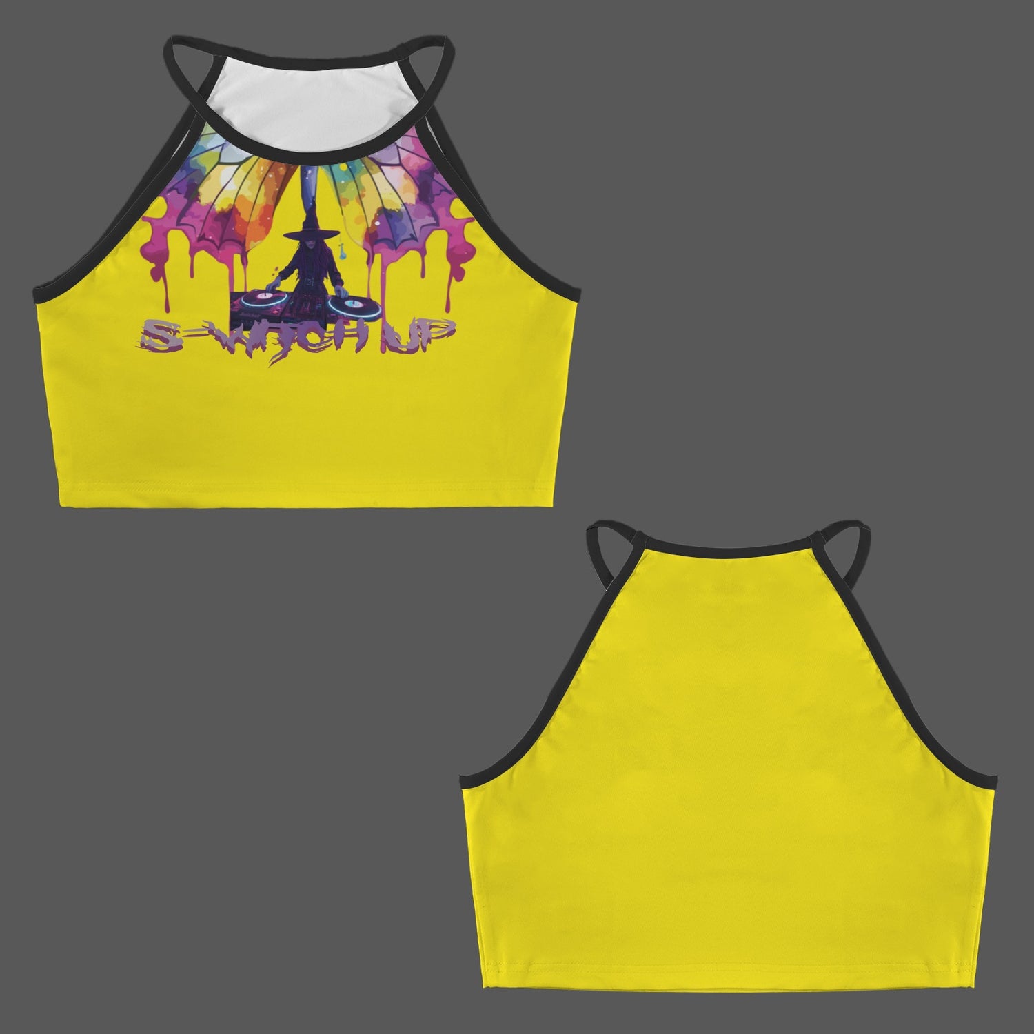 S-Witch Up Top Butterfly Front Yellow