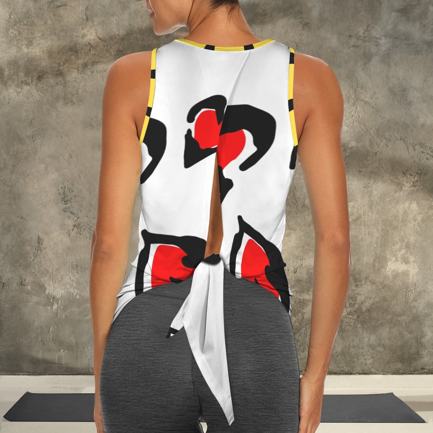 Caution Sport Top White with Sign