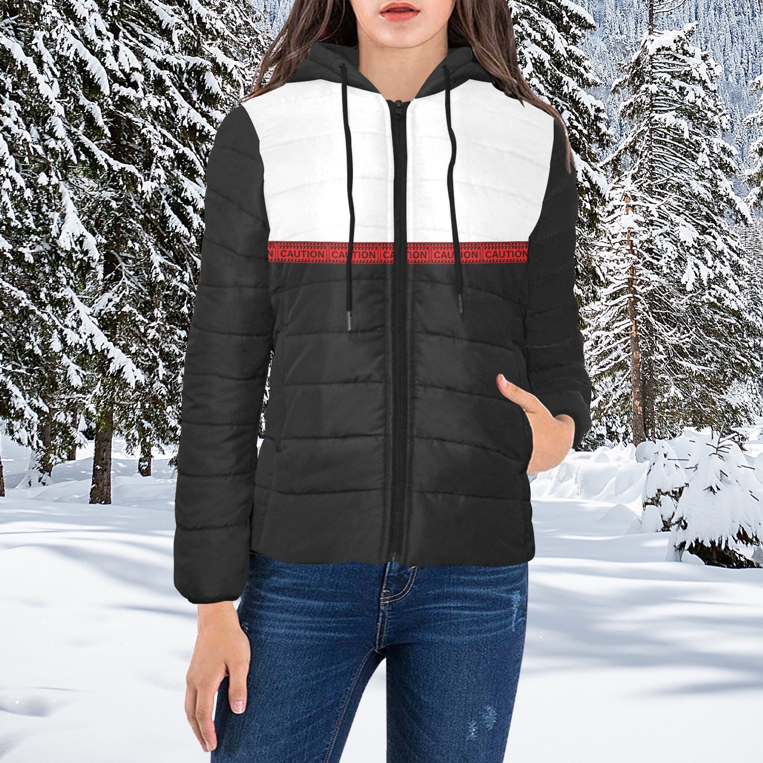 Caution Design 3 Padded Jacket to finish