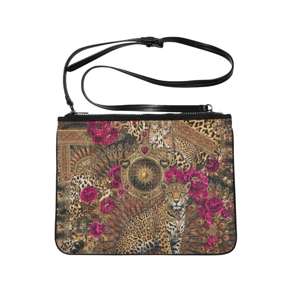 Opulent Leopard Nylon Crossbody Bag