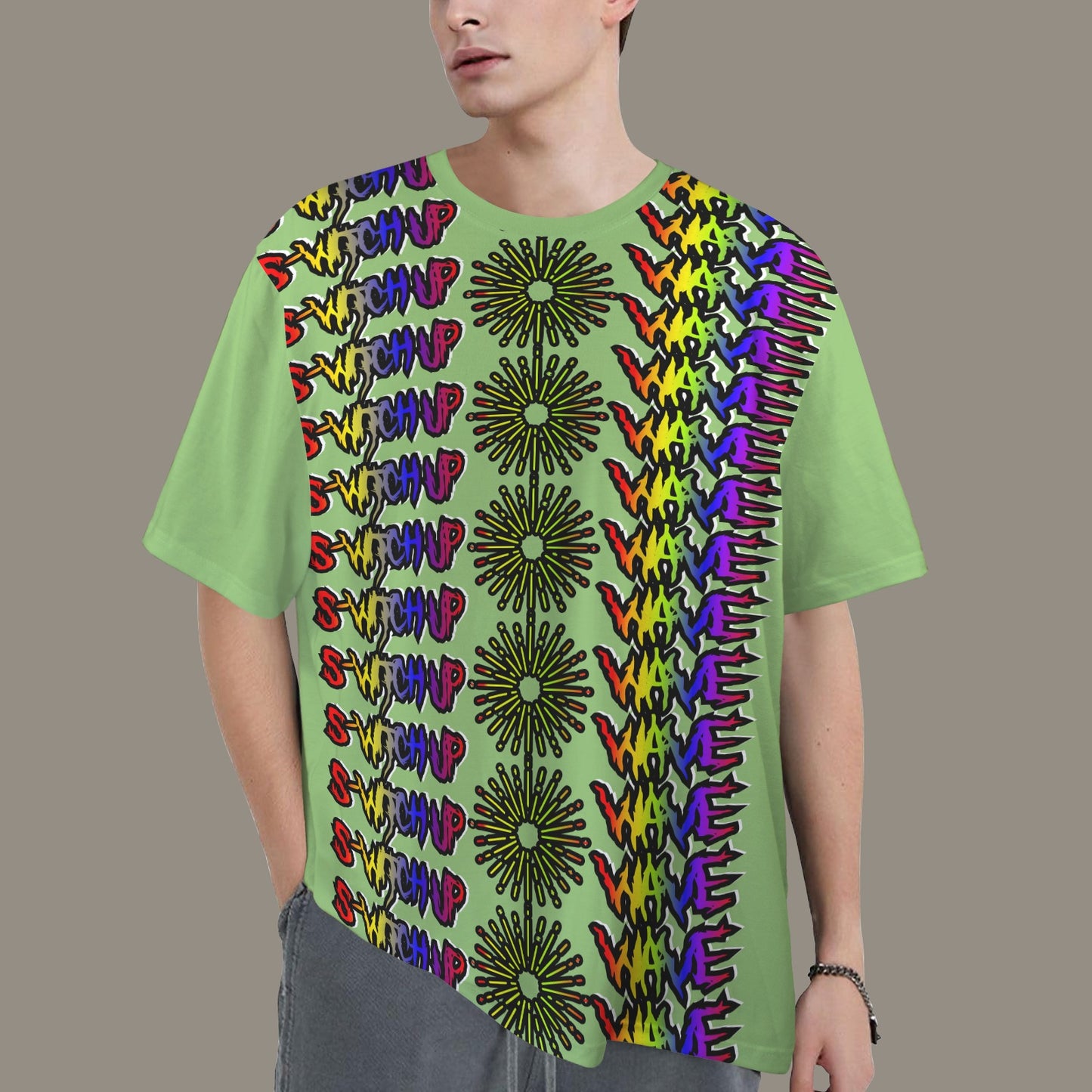 S-WITCH UP WAVE LOGO MULTI LIGHT GREEN