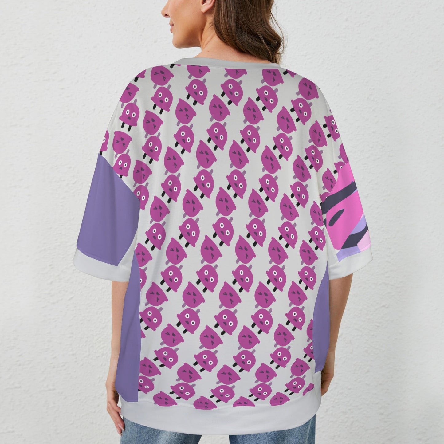 Fear Of Conncetion? Black UnderArm Hem - Pink Sides