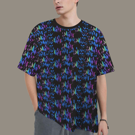 Hidden Name T-shirt Multicolor Blue Black Ransie