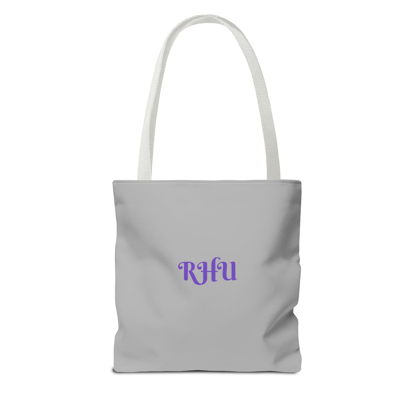 LINFA Tote Bag Light Grey Purple Heart