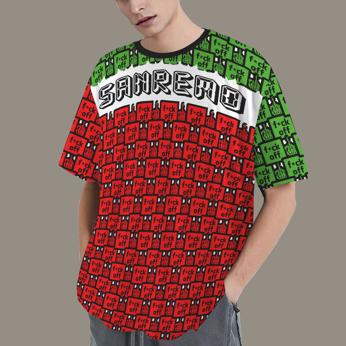 FUCK OFF SANREMO T-SHIRT BLACK