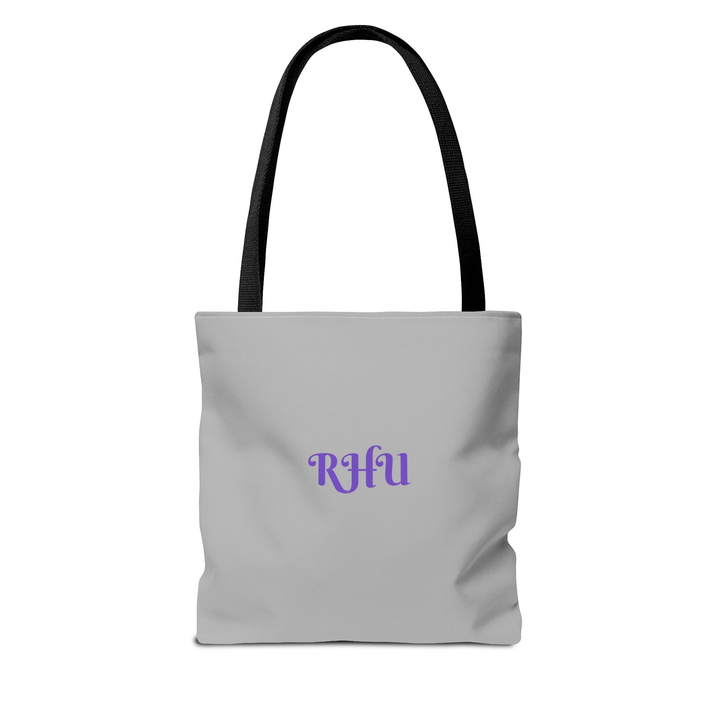 LINFA Tote Bag Light Grey Purple Heart