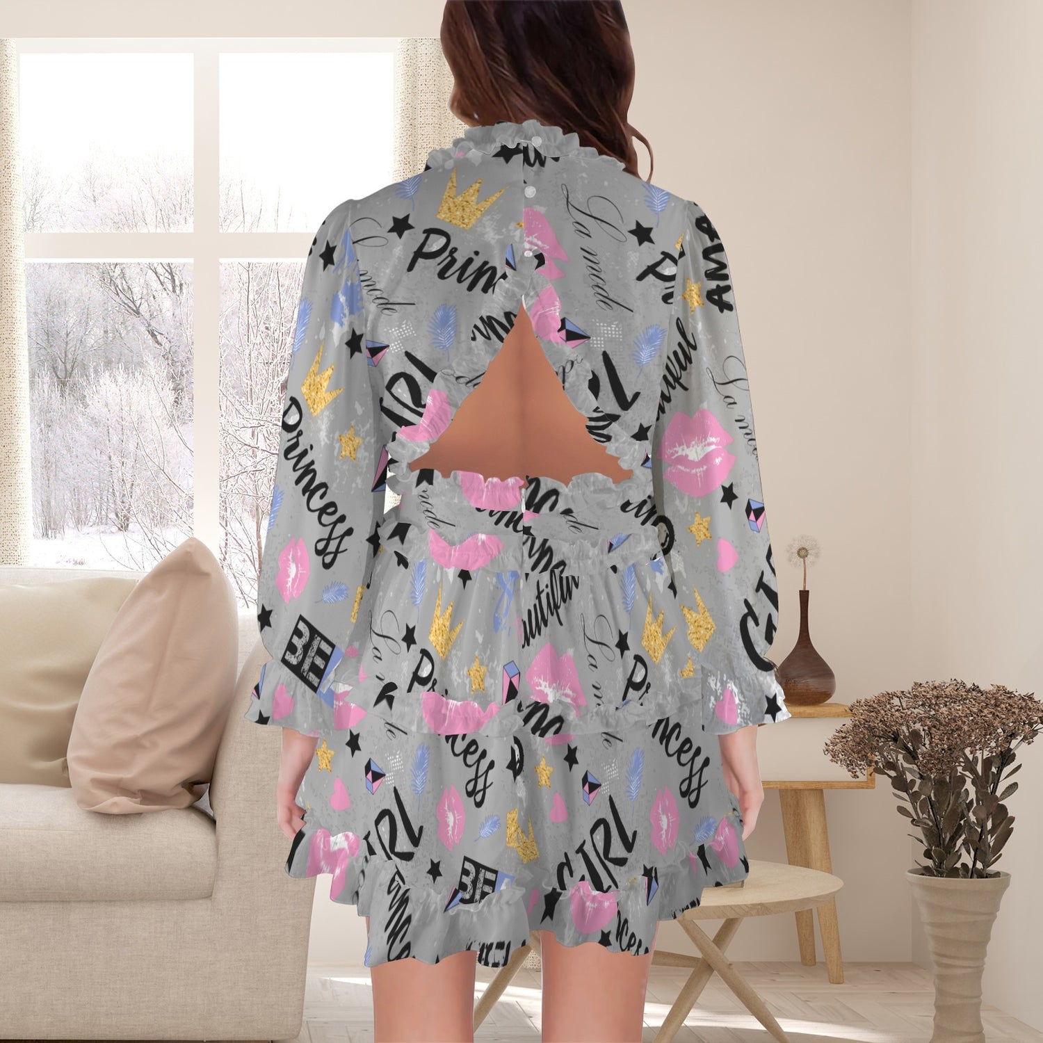 Be Amazing Dress Grey