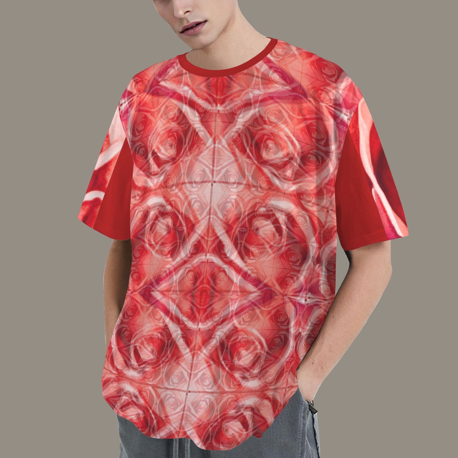 Se Son Rose Fioriranno (Psychedelic Vision Of Roses) Unisex T-Shirt Red