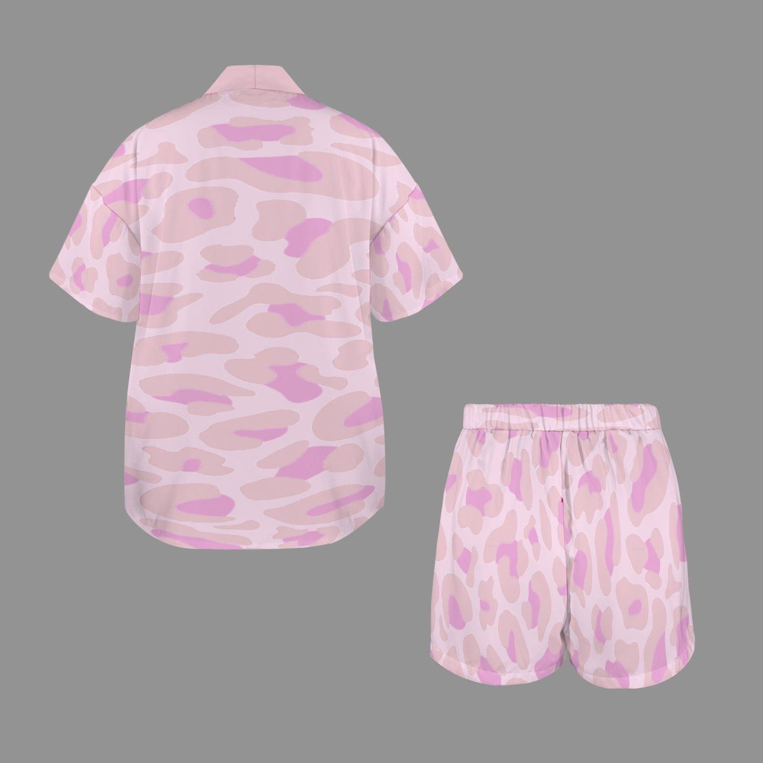 Completo Shorts Open T-Shirt Pale Light Mauve