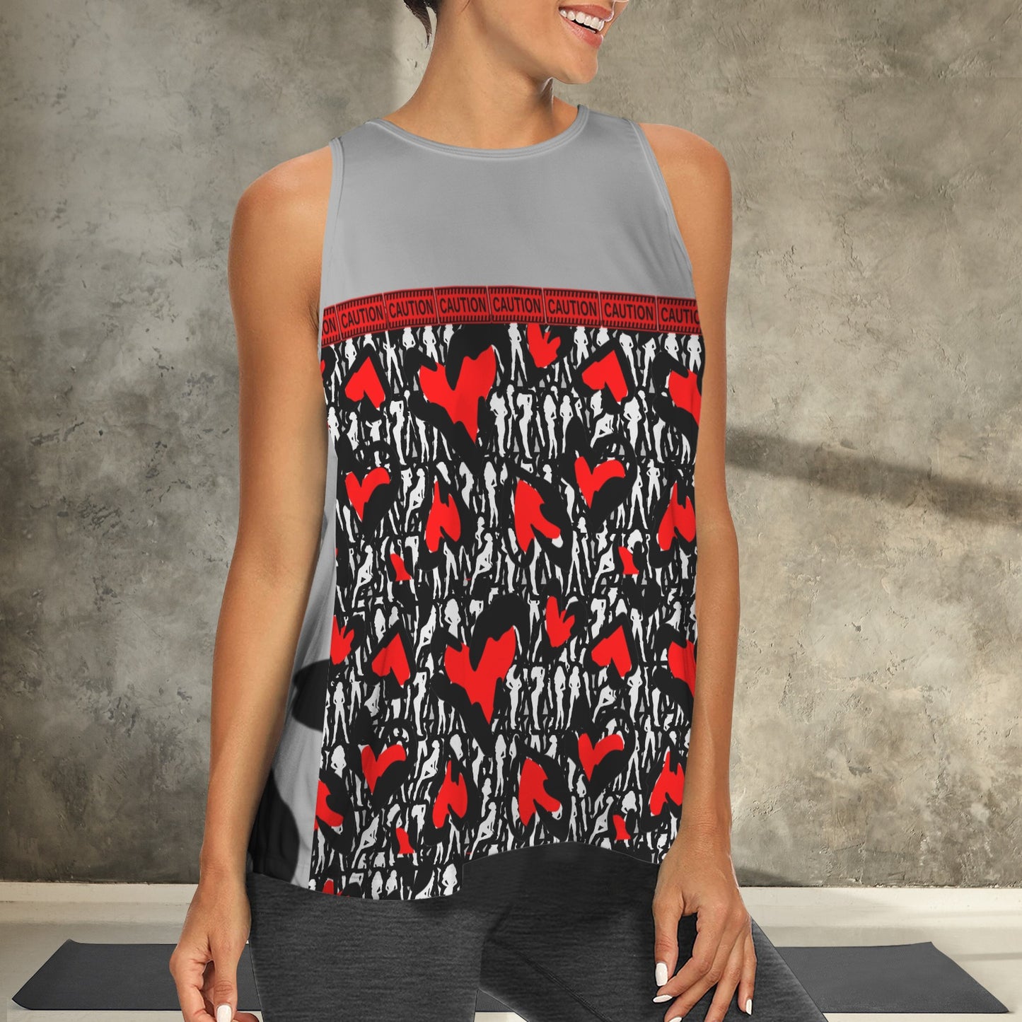 Caution Sport Top Grey