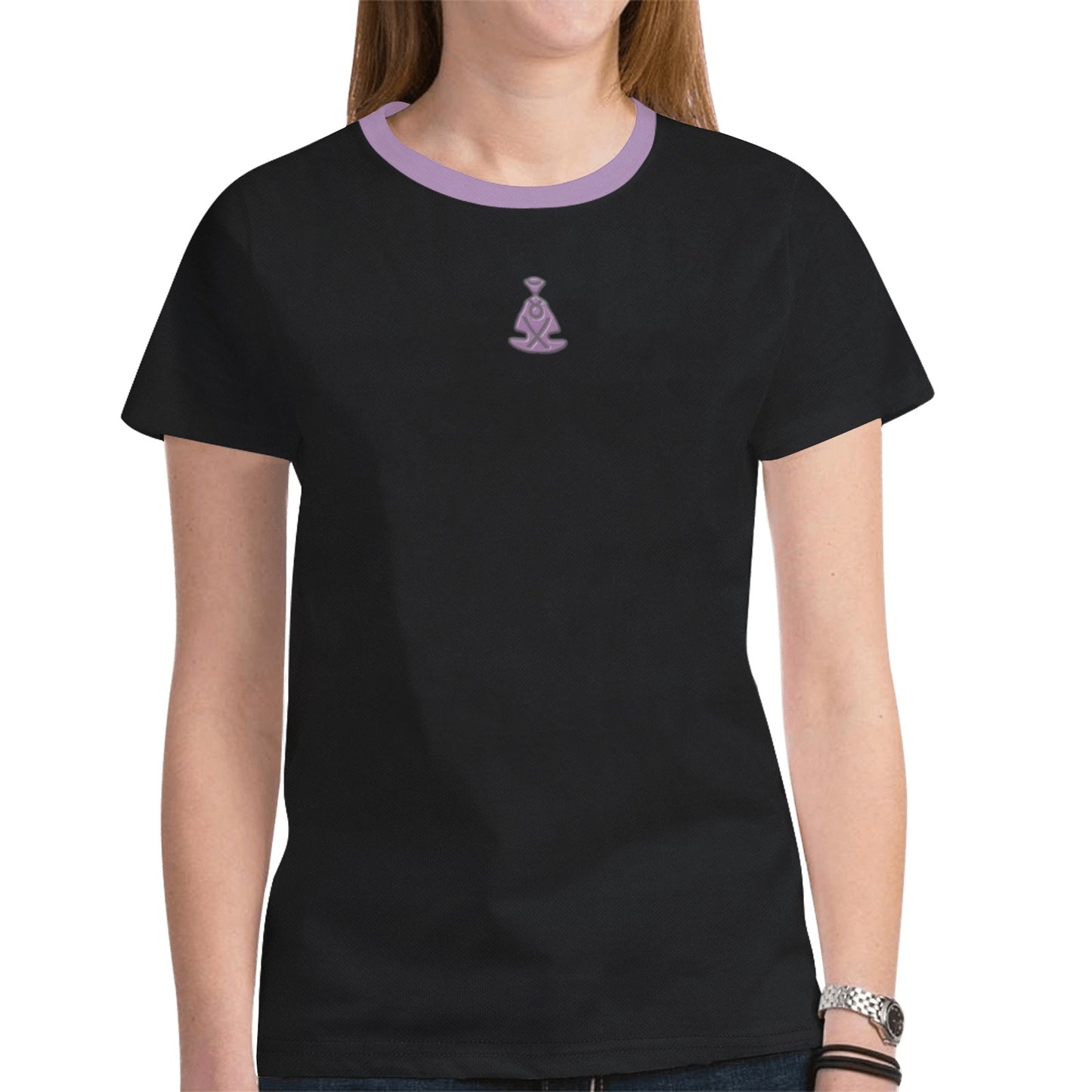 Buddha T-shirt Black Unisex Mesh Cloth T-shirt