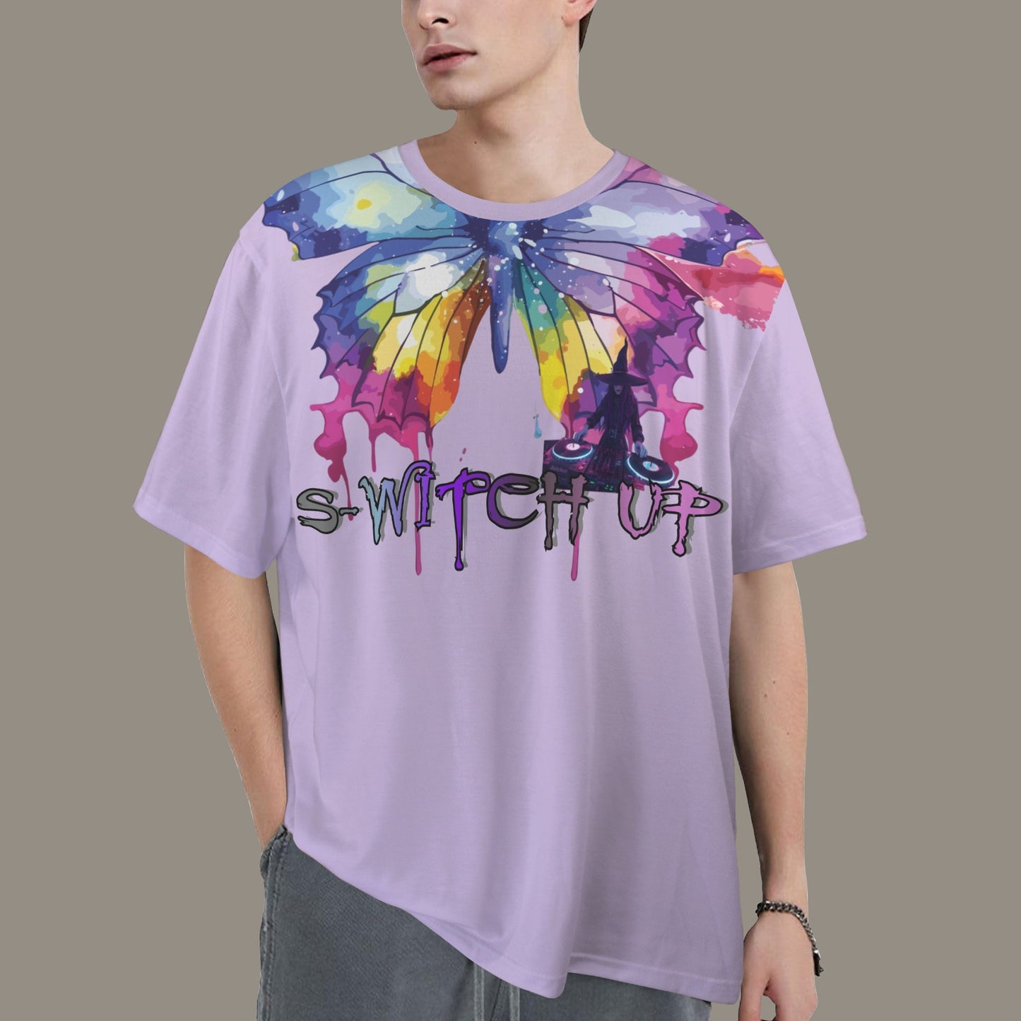 S-WITCH UP WAVE BUTTERFLY T-SHIRT LILIAC