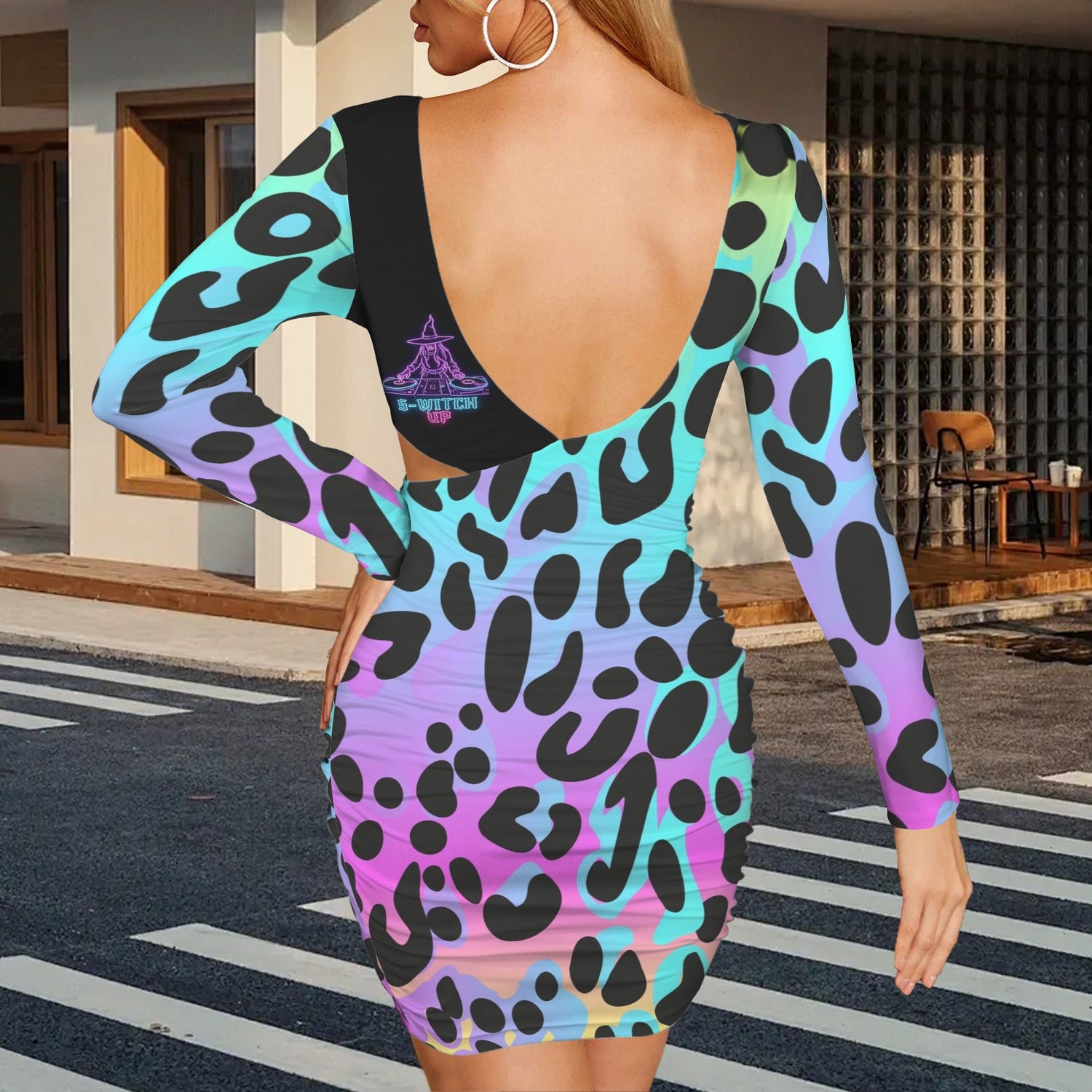S-Witch Up Backless Cut Out Bodycon