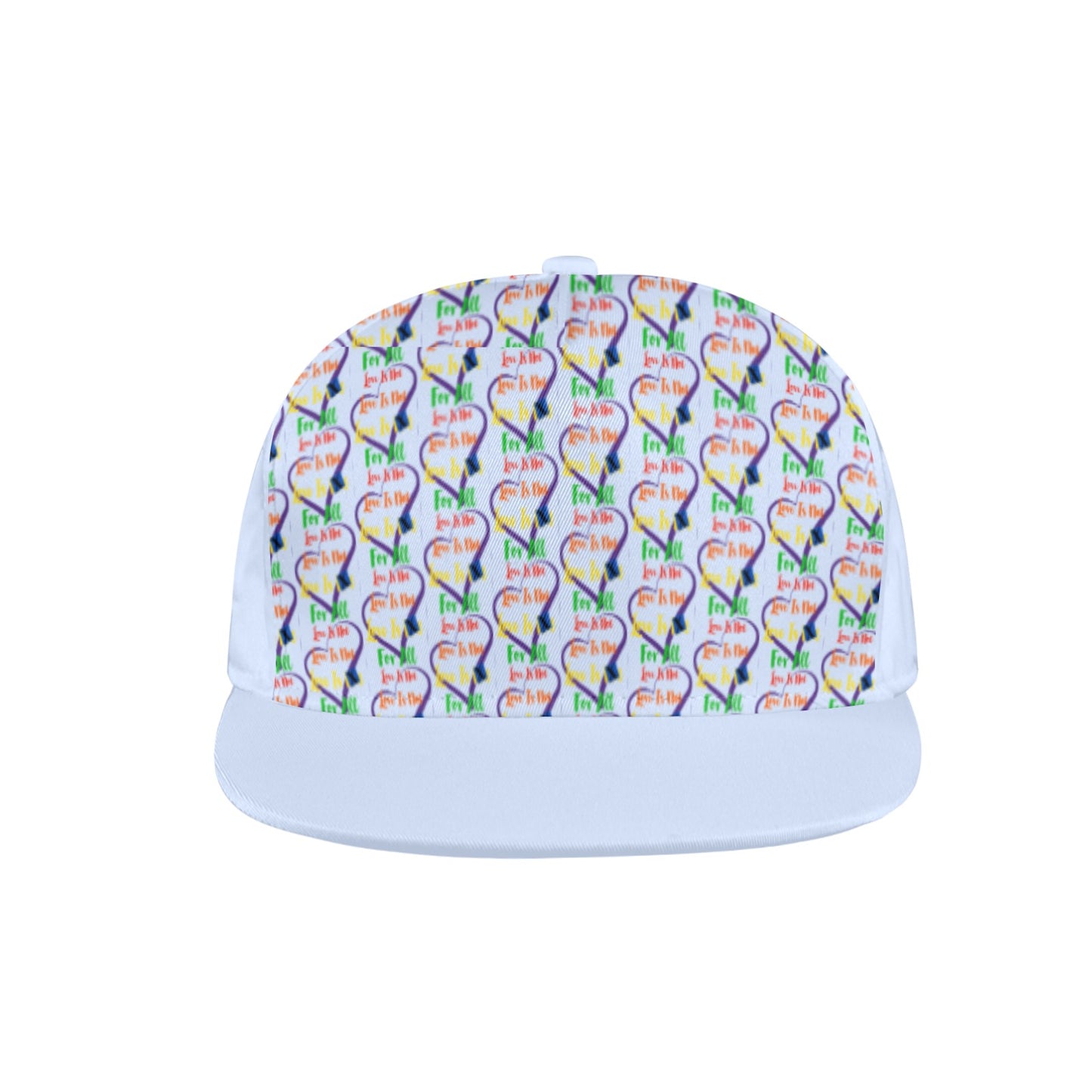 LINFA Little Hearts Snapback Cap Light Blue Eyes