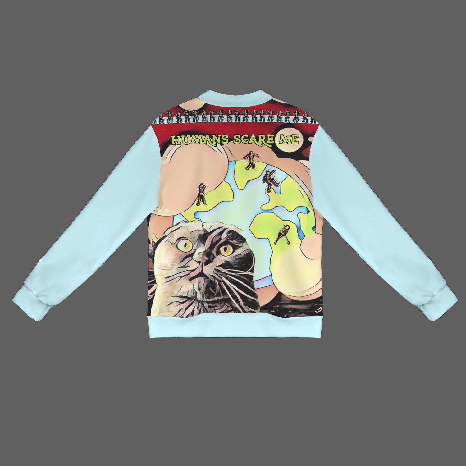 Humans Scare Me Lightweight Jacket  Sabbia