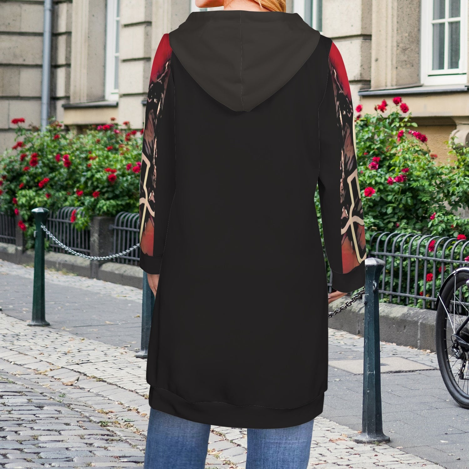 Humans Scare Me Zipped Hoodie Dress V2/Grey Hoodie