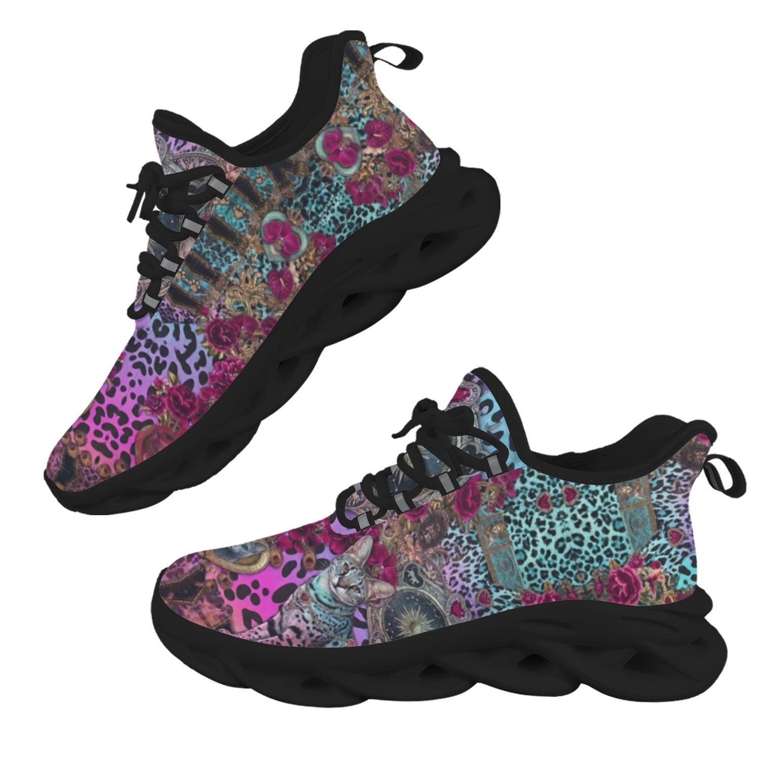 Leopard with Leo ladies running shoes