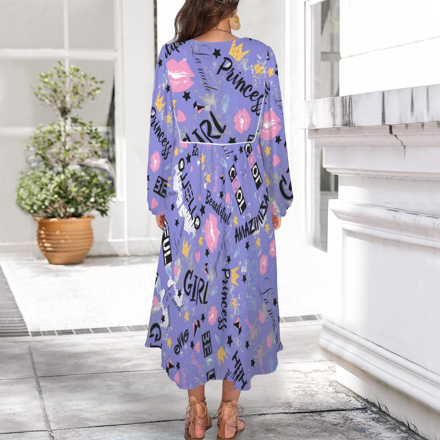 Be Amazing Long Dress Blue