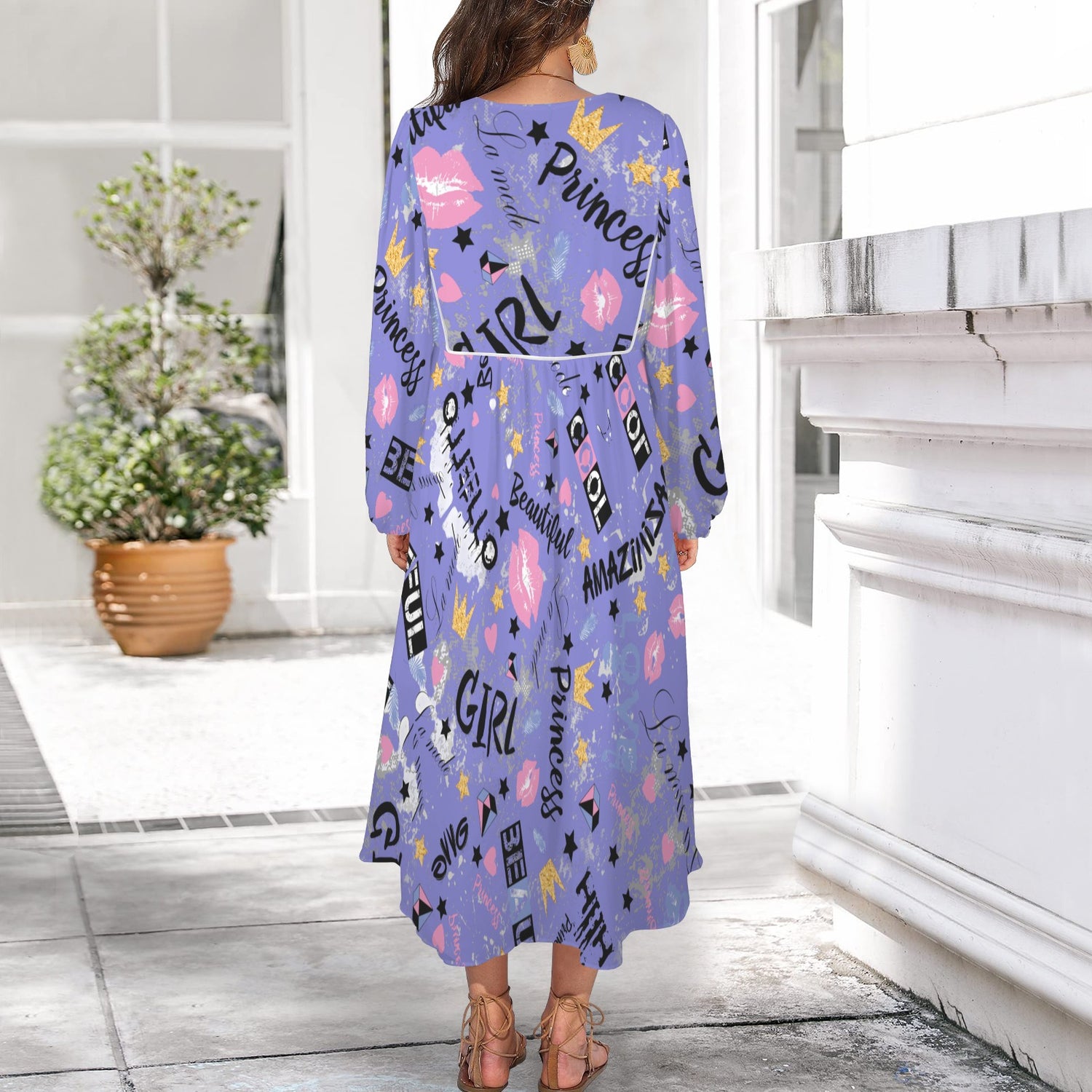 Be Amazing Long Dress Blue