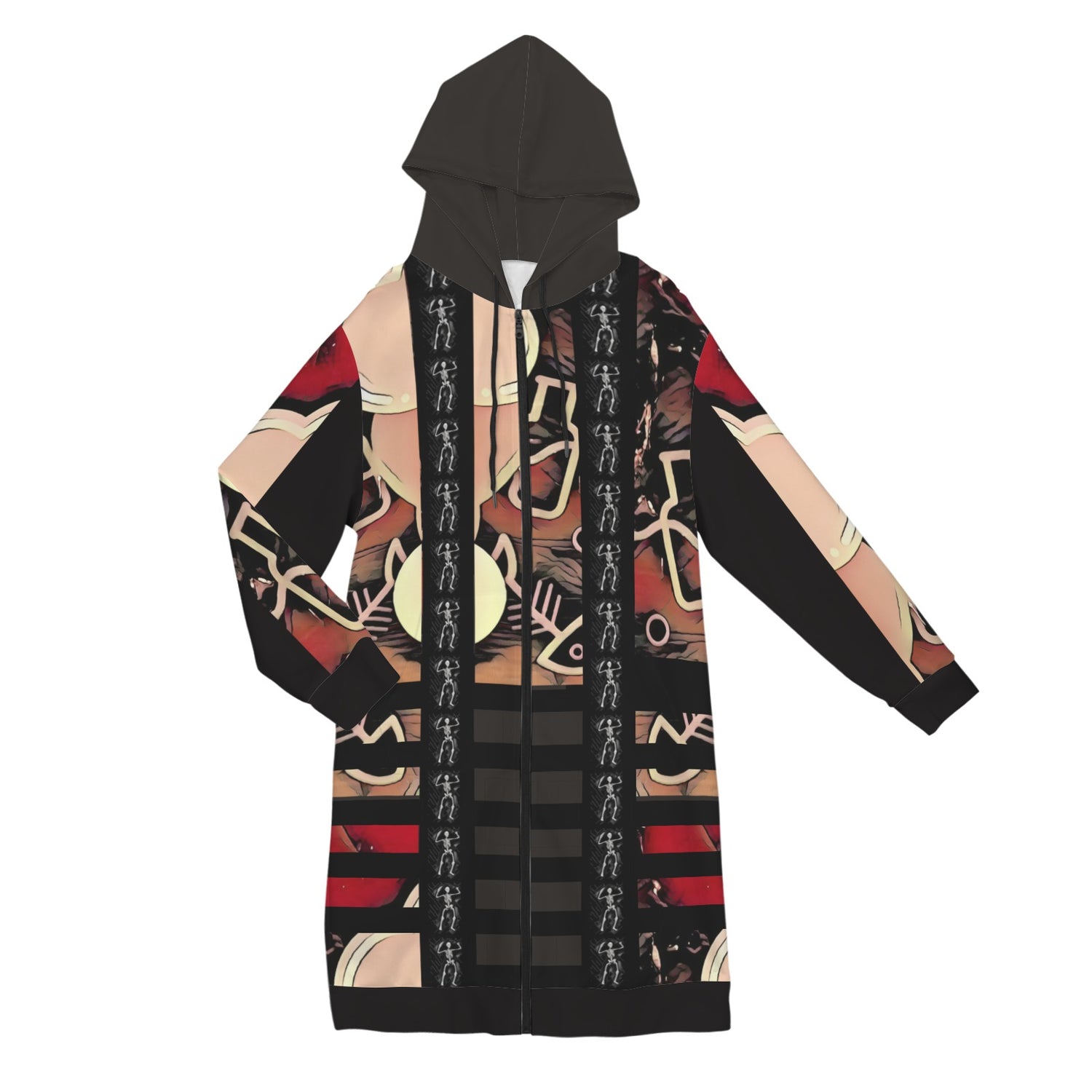 Humans Scare Me Zipped Hoodie Dress V2/Grey Hoodie