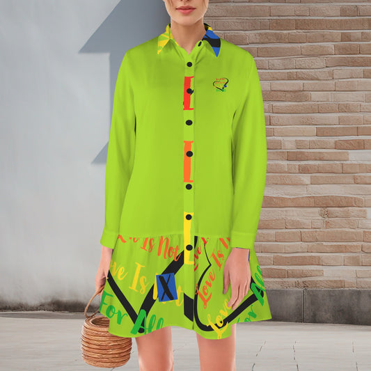 LINFA T SHIRT DRESS Greenish