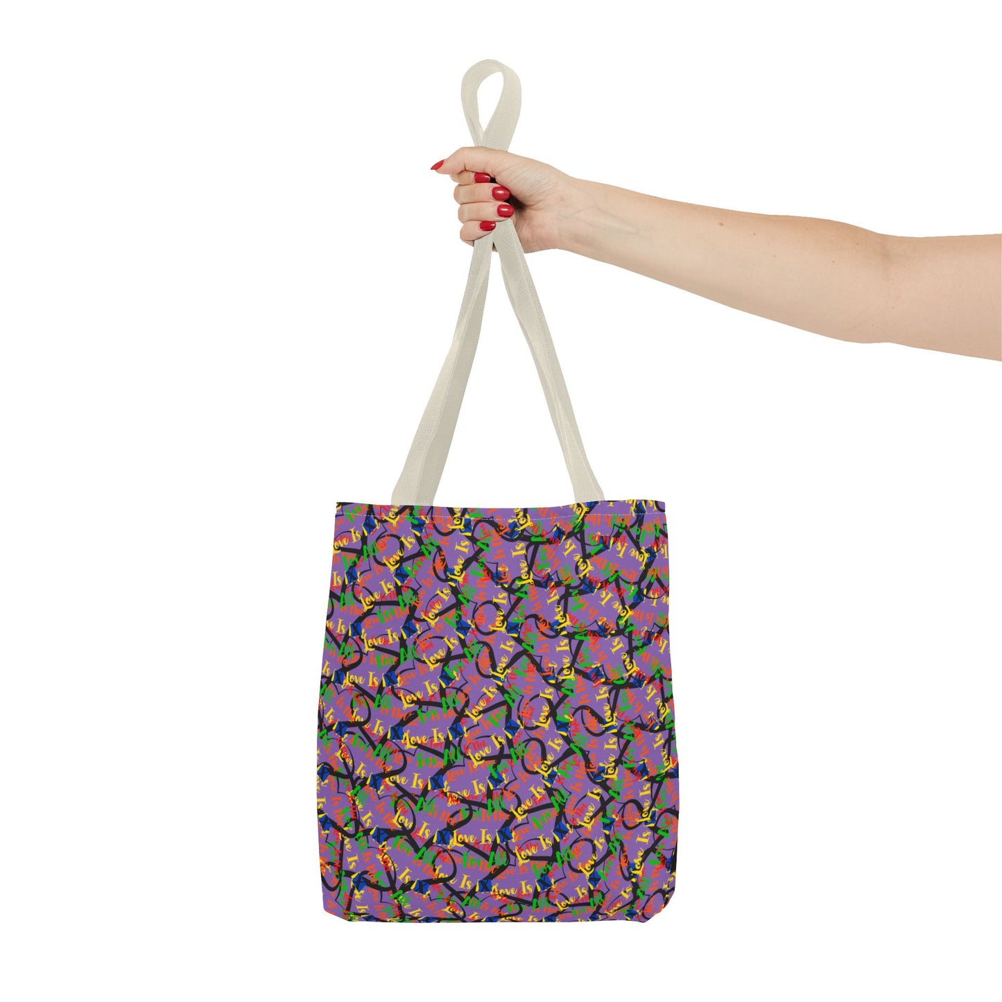 LINFA Chaos In The Heart Tote Bag Light Purple (Made in Germany)