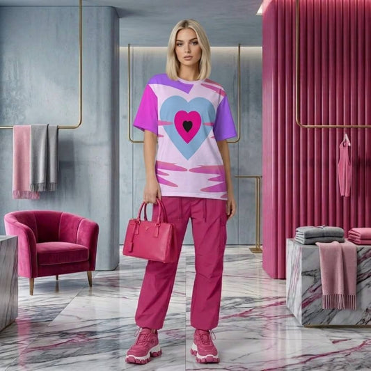 Se Son Rose Light Pink Violet Pink T-Shirt