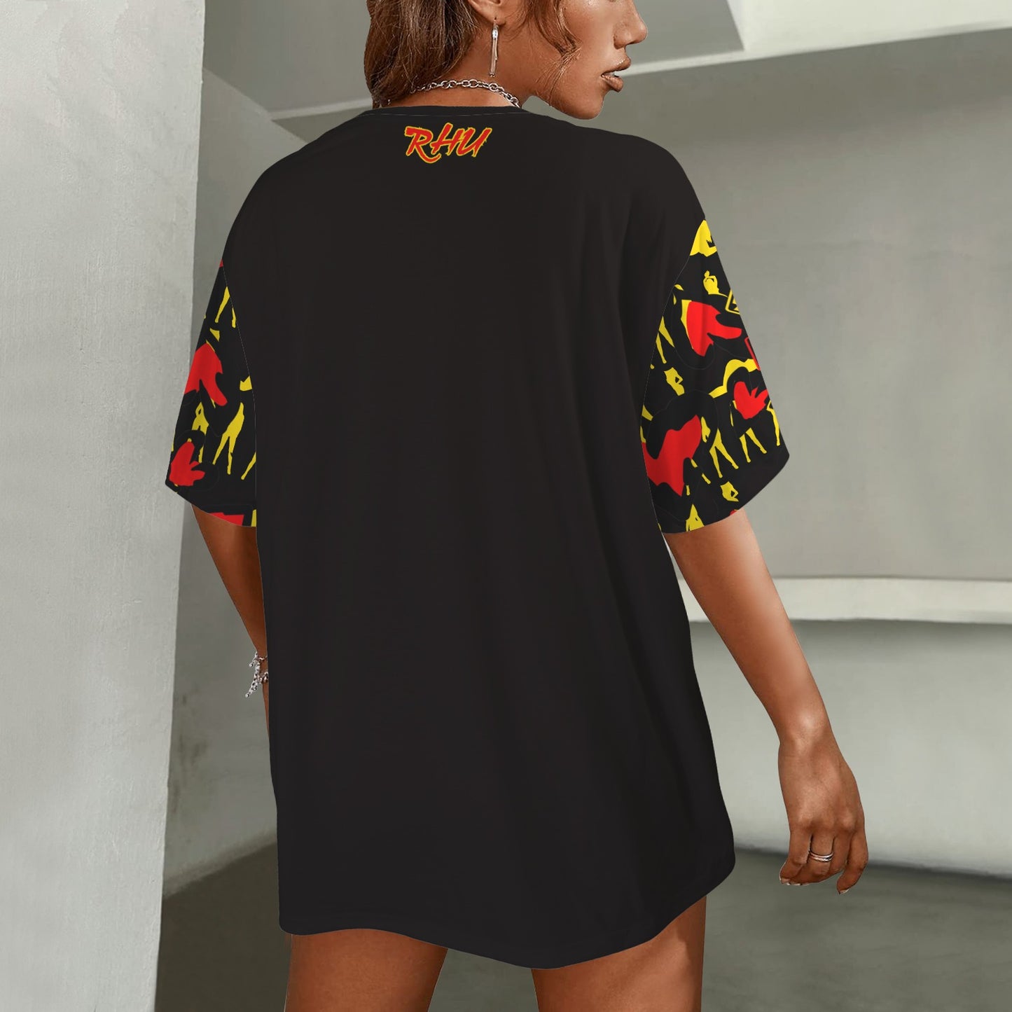 Mosquitoes Hearts Black T-shirt - Caution Sleeve