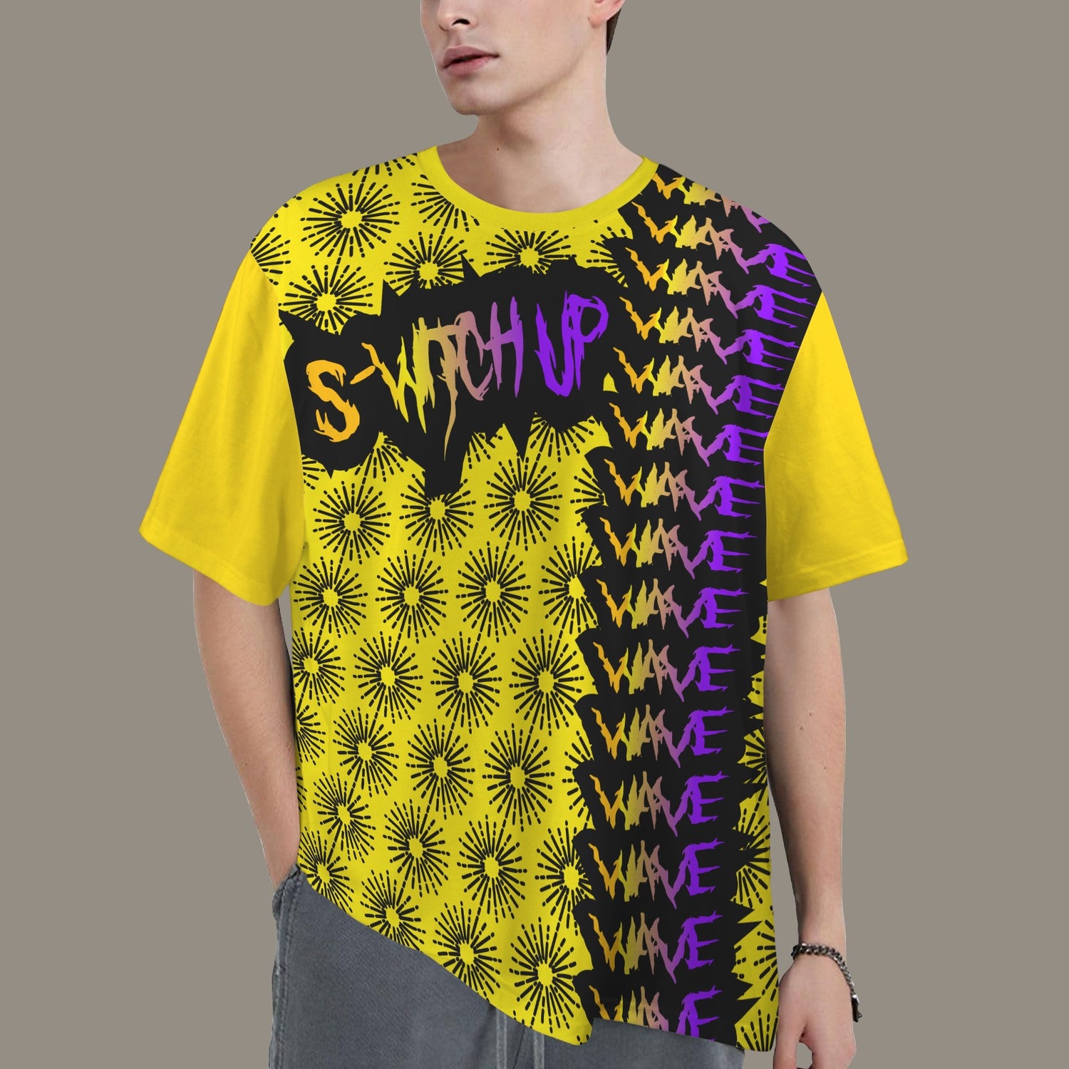 S-WITCH UP WAVE - WAVE BAND MULTI LOGO YELLOW