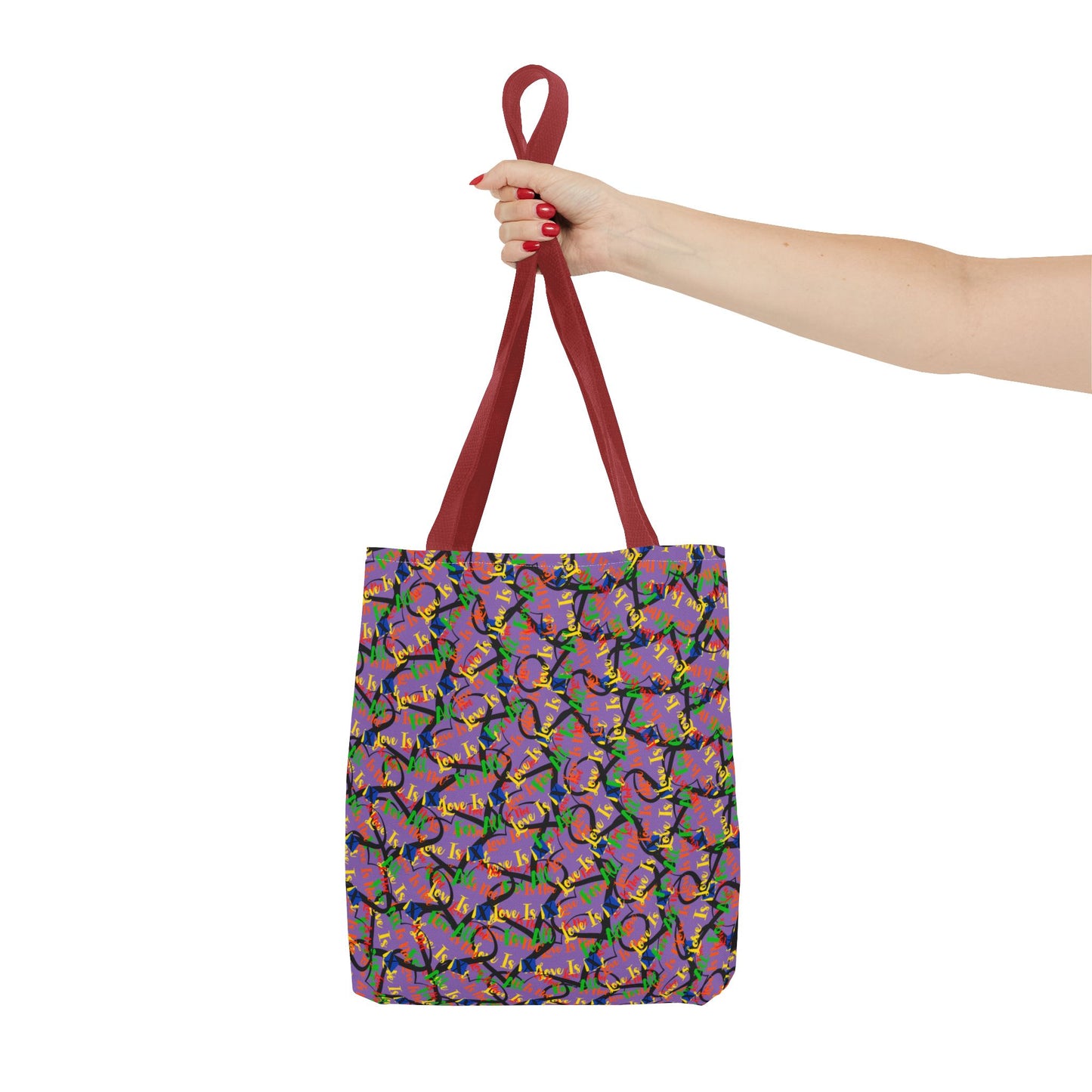 LINFA Chaos In The Heart Tote Bag Light Purple (Made in Germany)